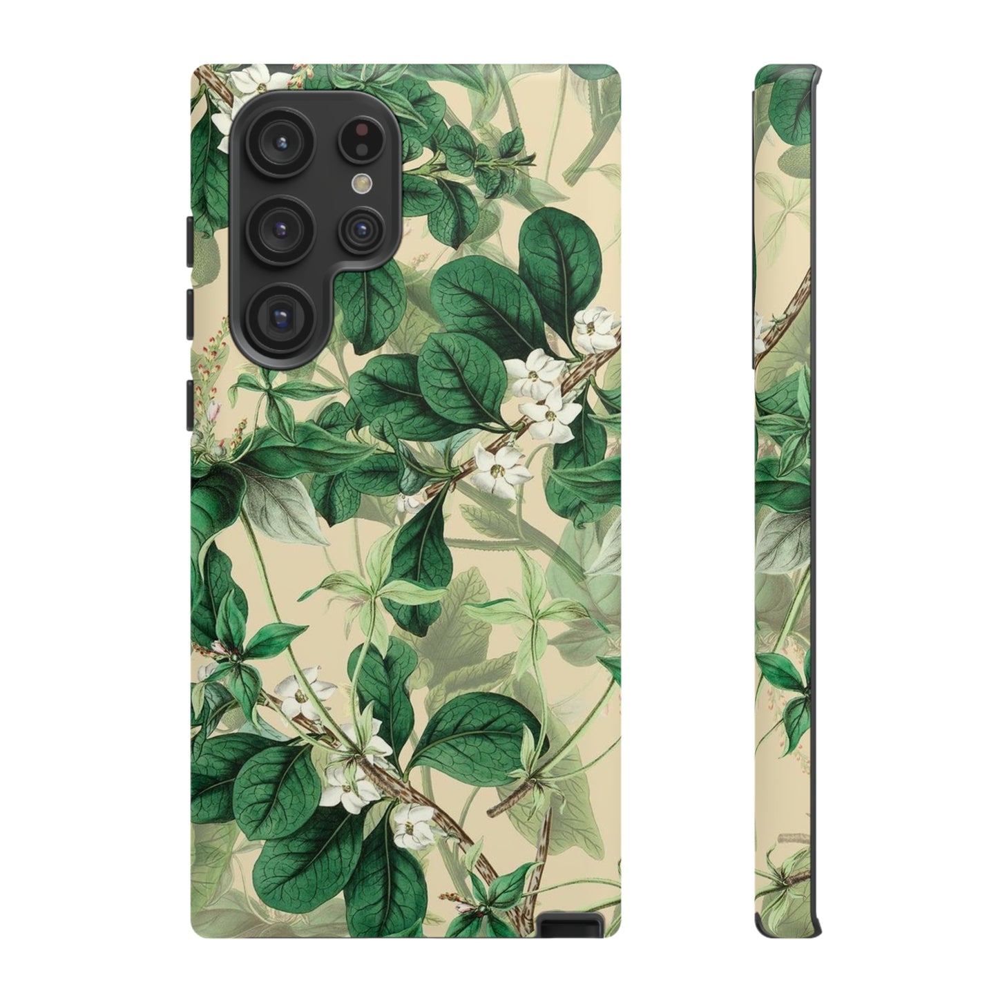 Green Petal phone case, for Samsung & Google phone./ Floral Collection