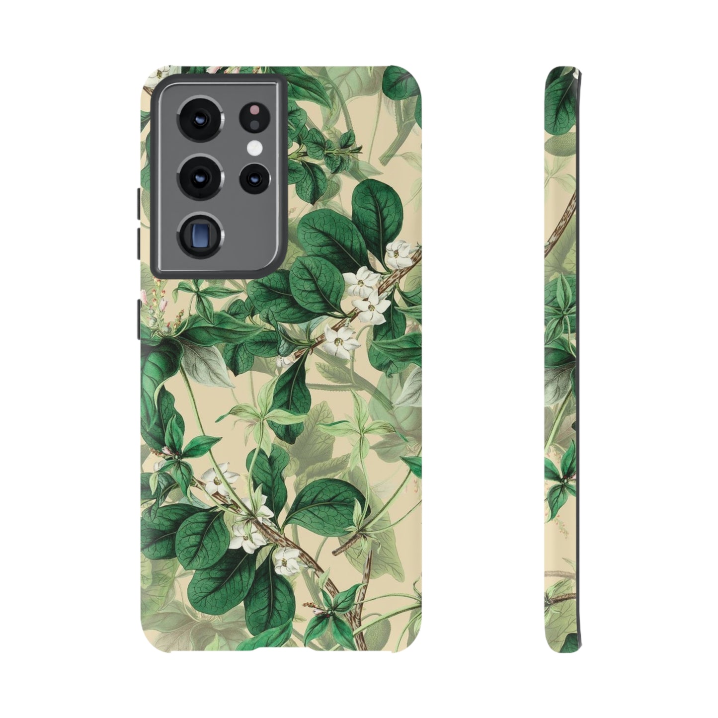 Green Petal phone case, for Samsung & Google phone./ Floral Collection