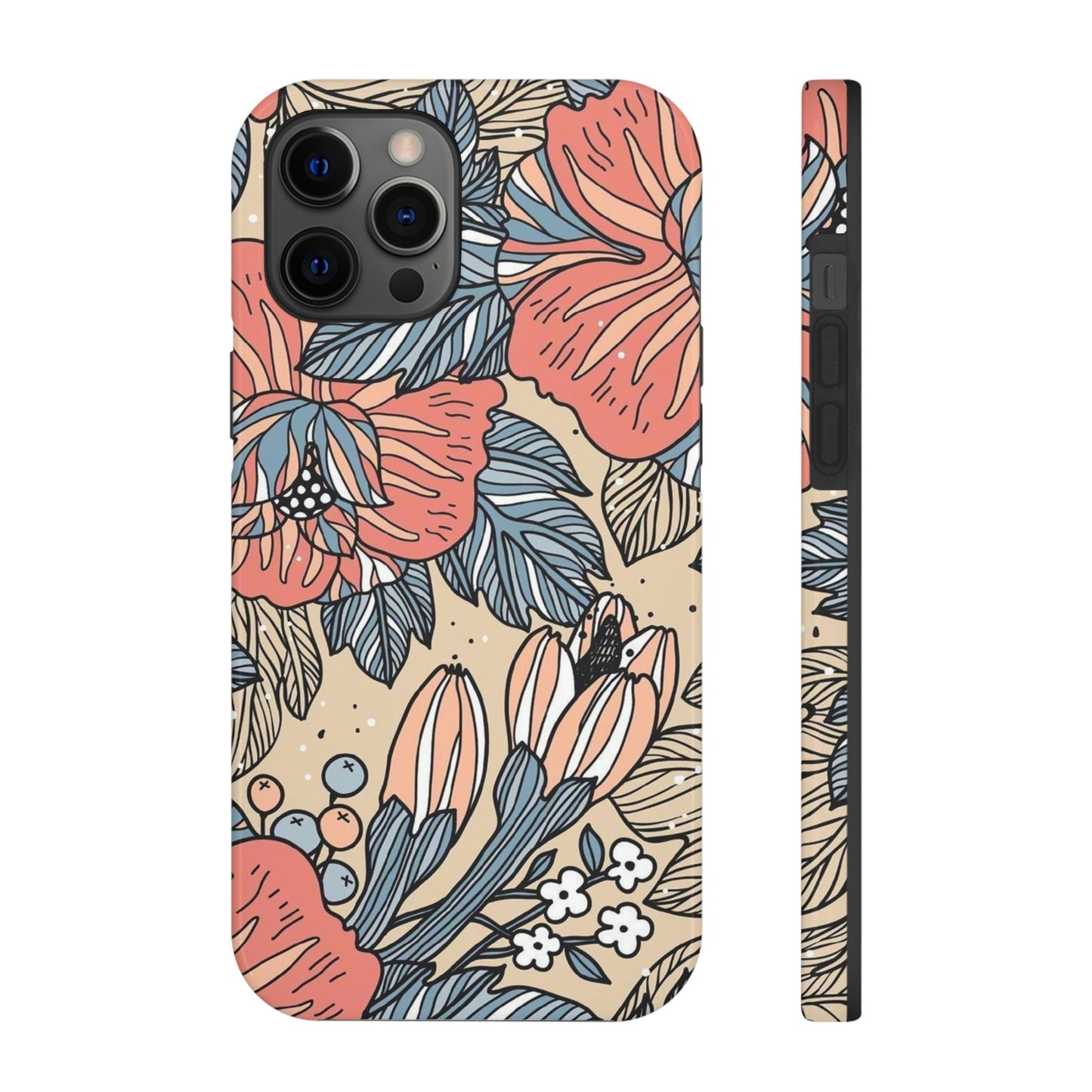 Floral phone case, for Iphone/Tough Phone Cases/