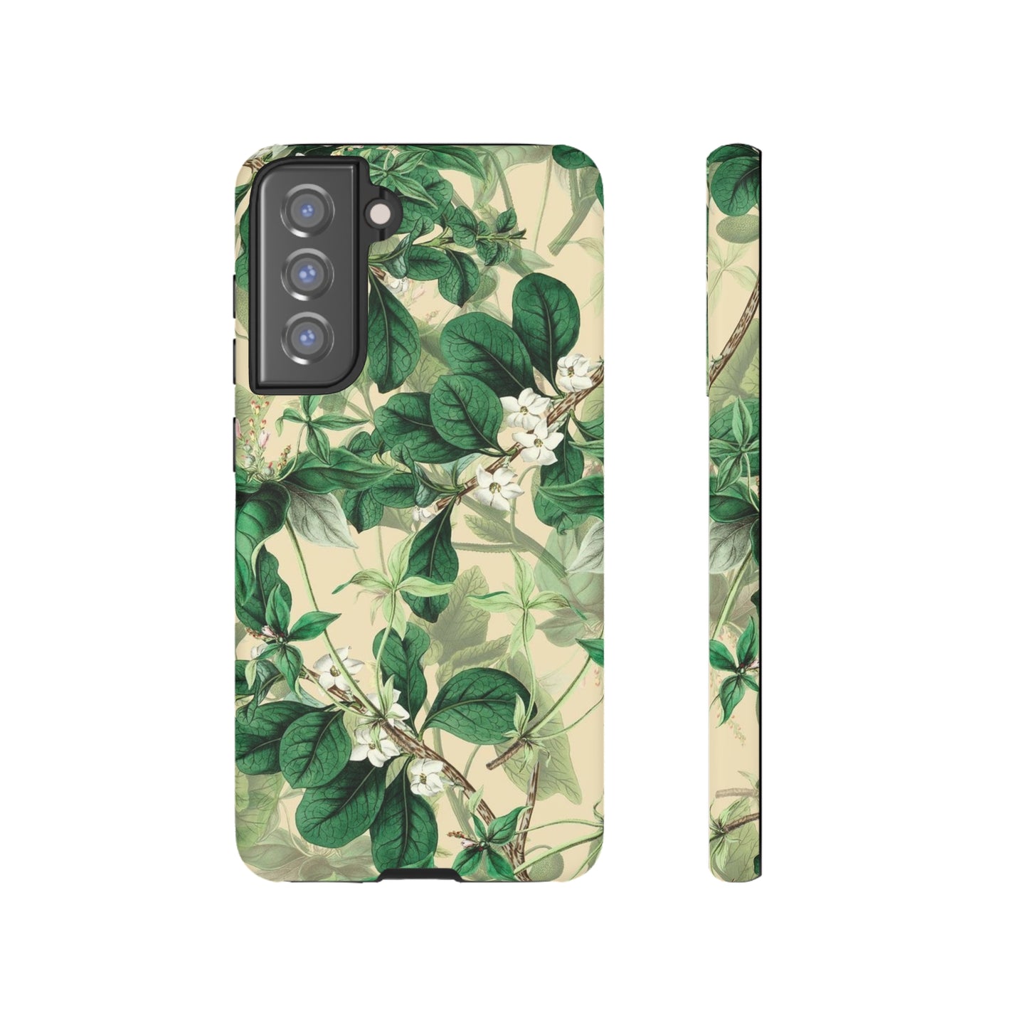 Green Petal phone case, for Samsung & Google phone./ Floral Collection