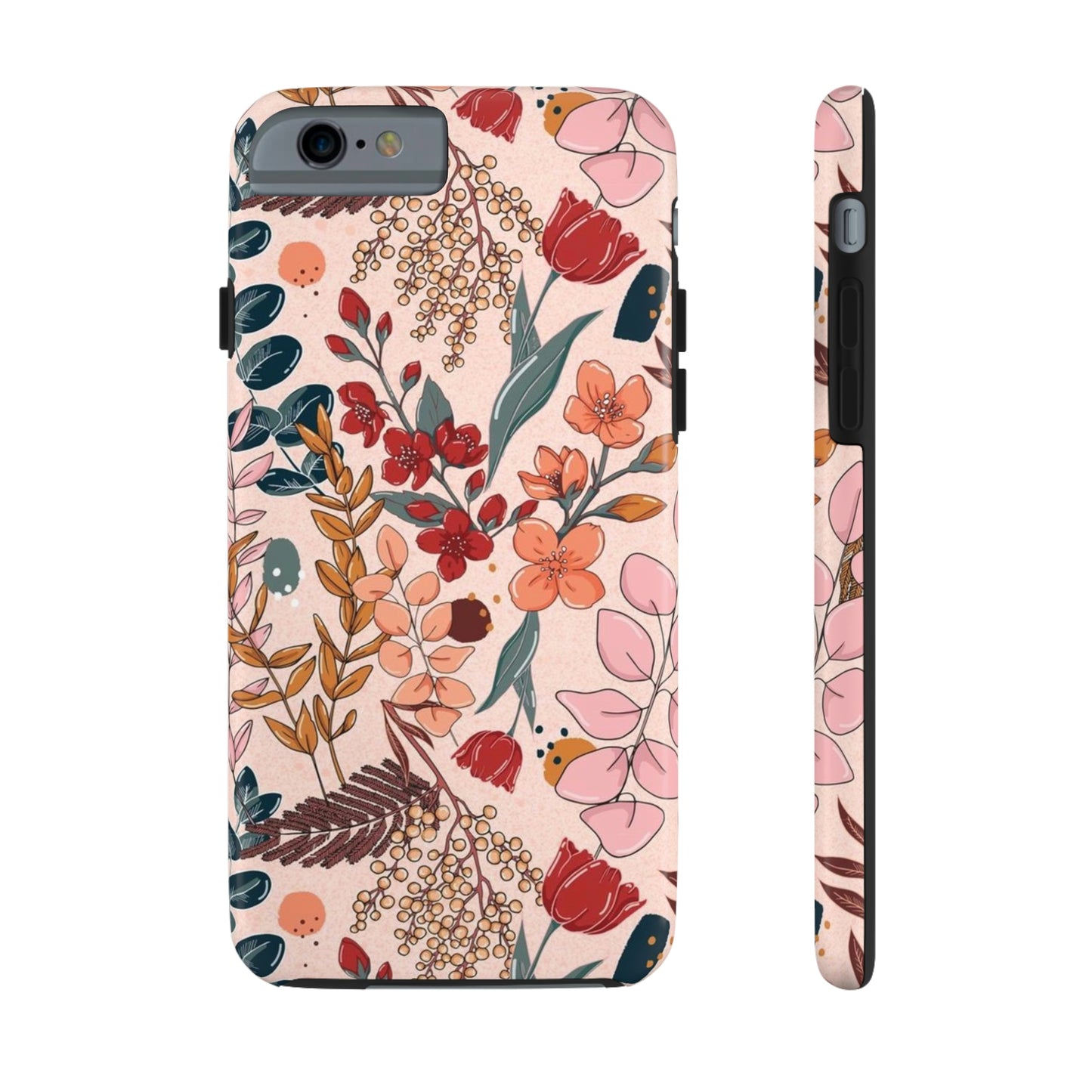 Pink Floral phone case, for iPhone/Tough Phone Cases/ Floral Collection