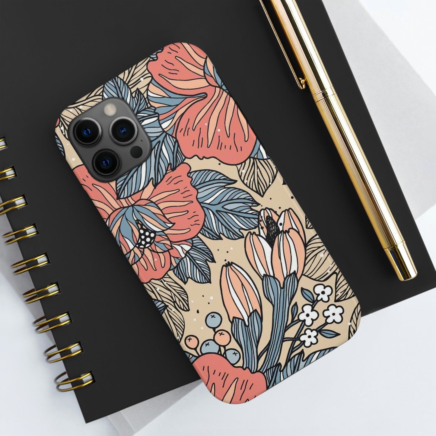 Floral phone case, for Iphone/Tough Phone Cases/