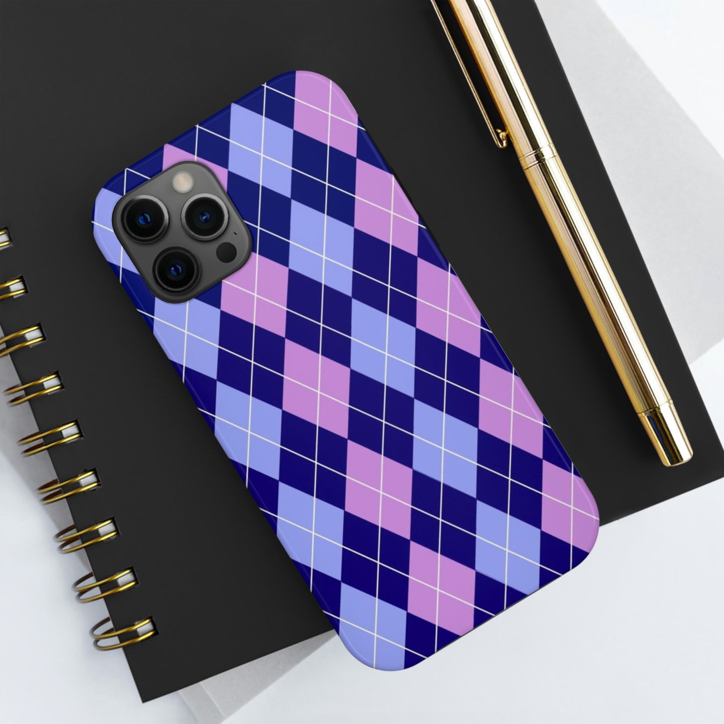 Purple plaid sweater phone case/ for iPhone/ plaid collection/ Tough Phone Cases