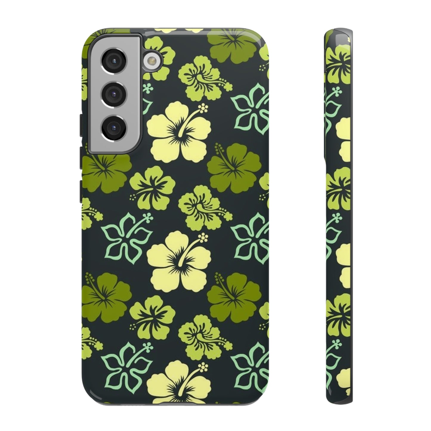 Green Hawaiian phone case for Samsung & Google phones / summer collection / Tough Cases