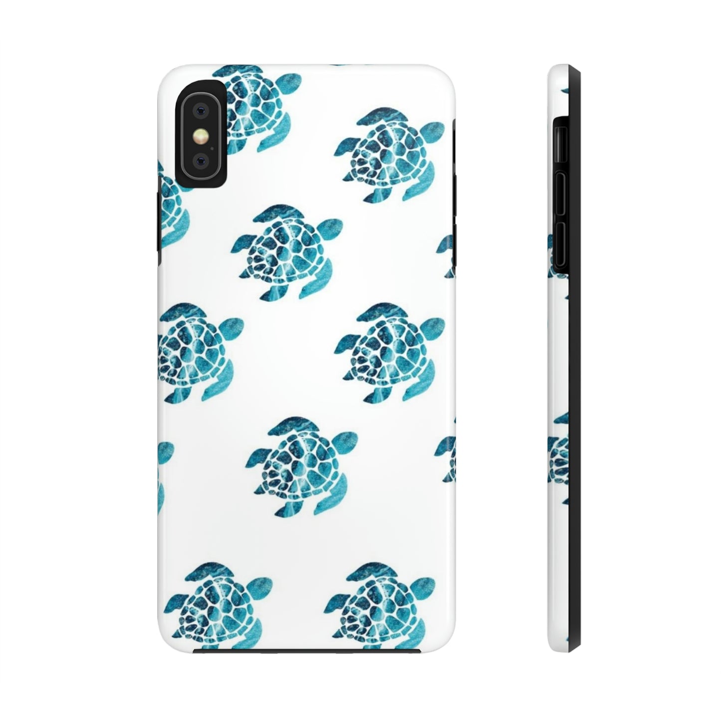 Turtles crossing iPhone case / summer collection Tough Phone Cases, Case-Mate