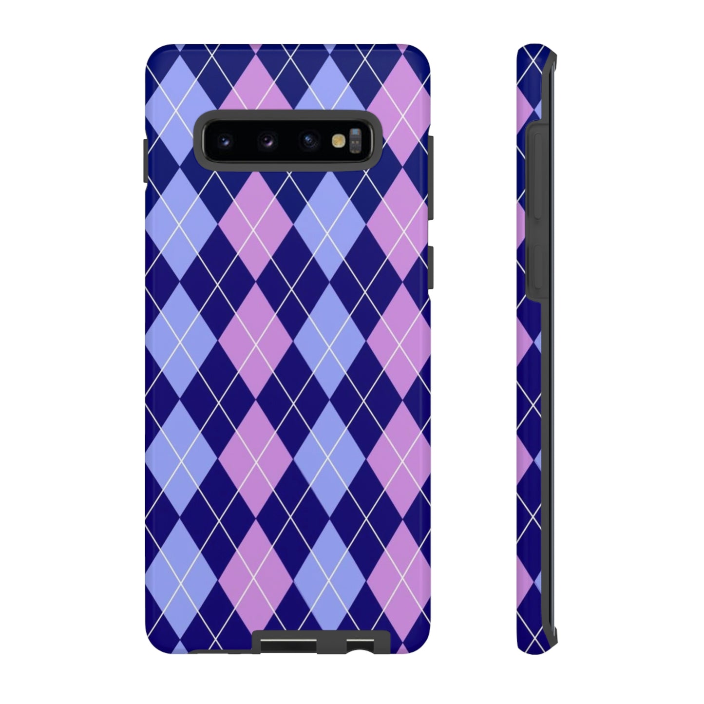 Purple sweater phone case/ for Samsung & Google phone/ plaid collection/ Tough Phone Cases