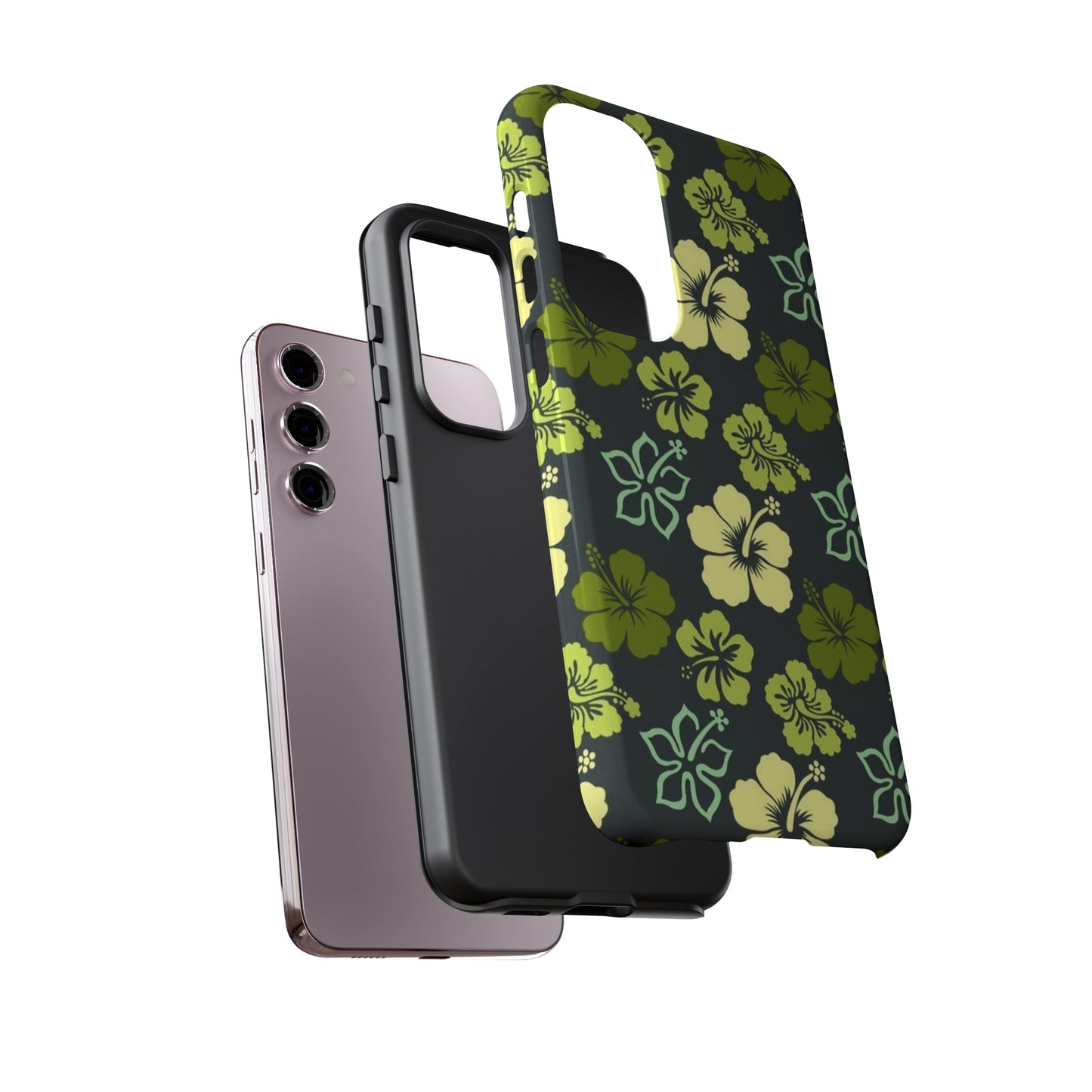 Green Hawaiian phone case for Samsung & Google phones / summer collection / Tough Cases