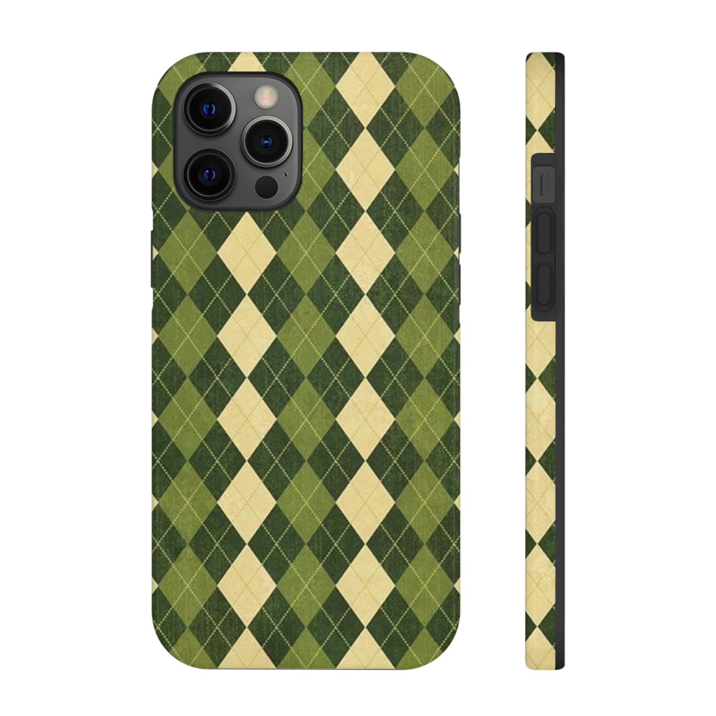 Green Plaid sweater phone case/ for iPhone/ plaid collection/ Tough Phone Cases