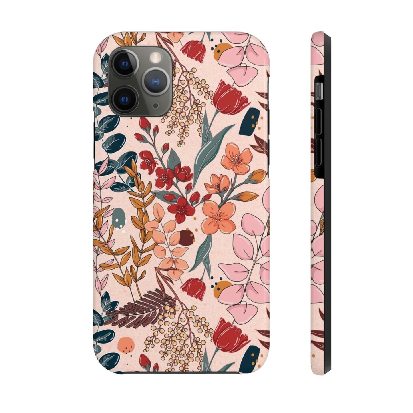 Pink Floral phone case, for iPhone/Tough Phone Cases/ Floral Collection