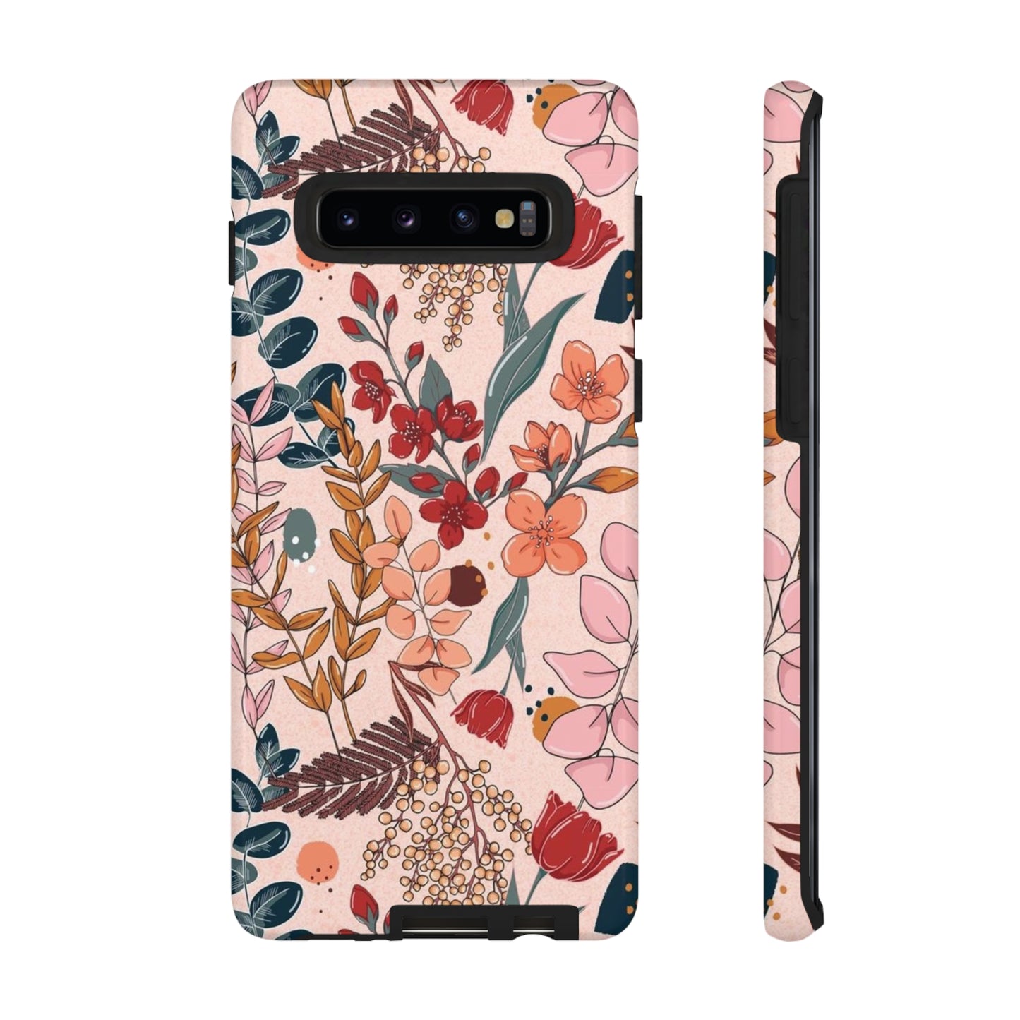 Pink Floral phone case for Samsung & Google phone/Tough Cases/ Floral Collection