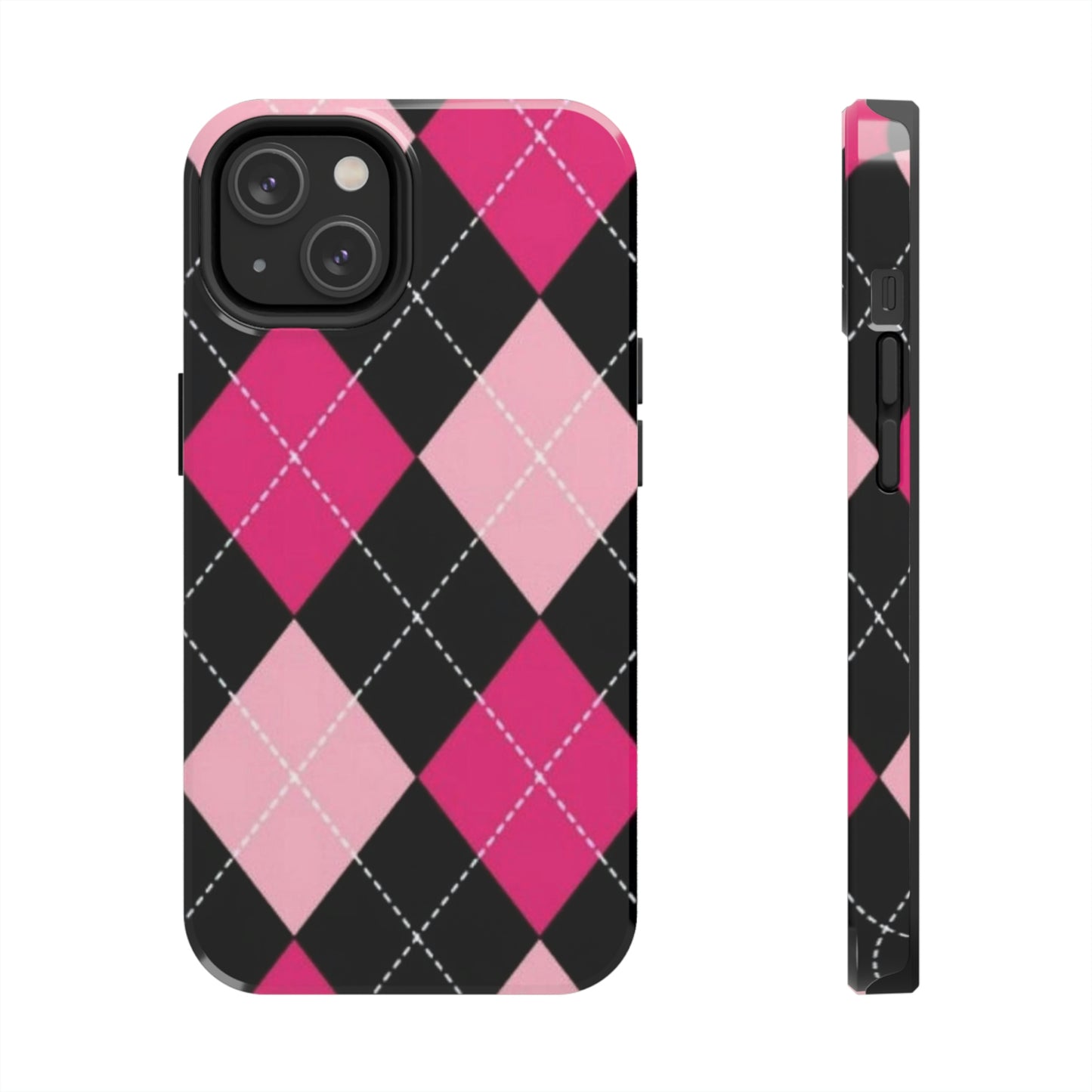 Pink Diamond phone case/ for iPhone/ plaid collection/ Tough Phone Cases