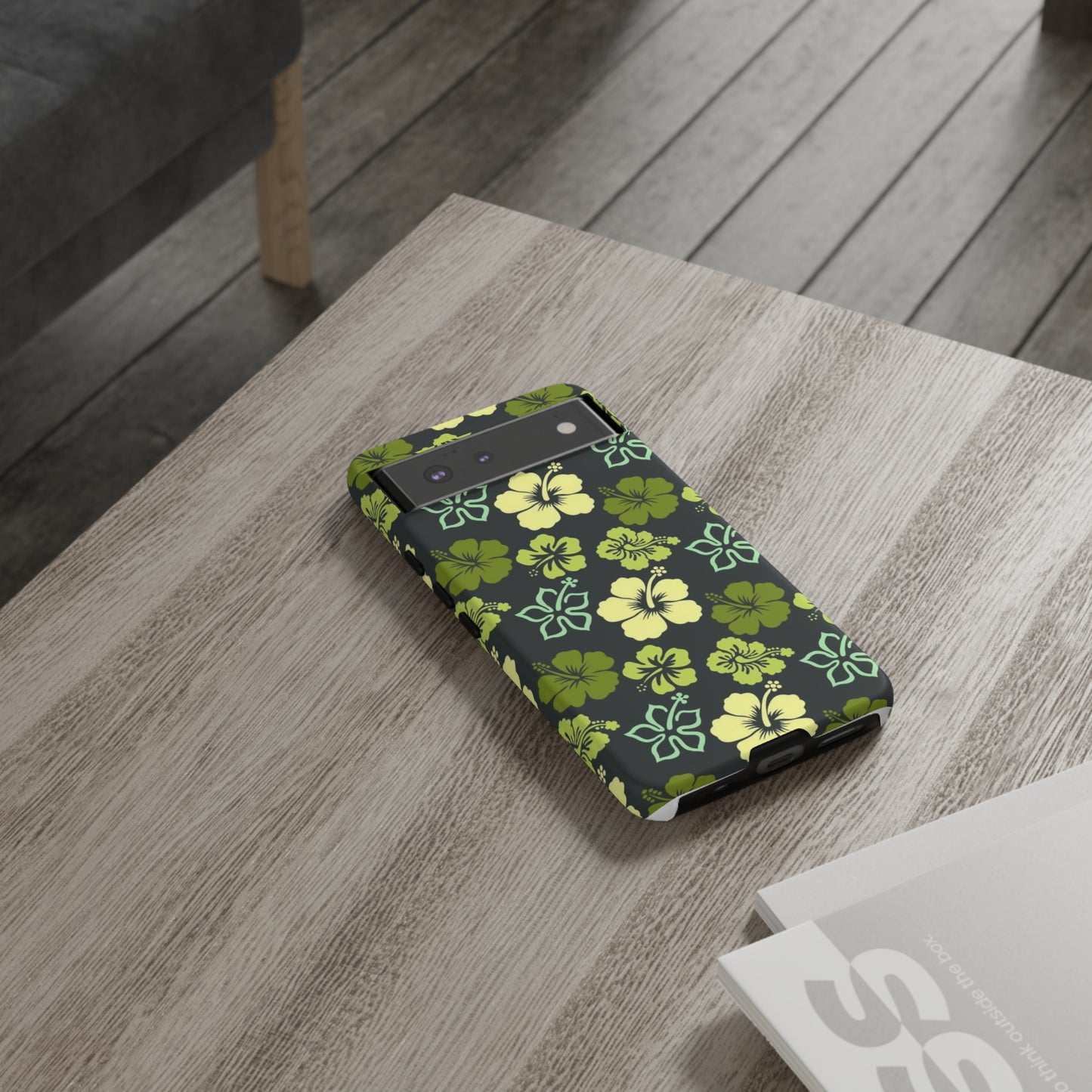 Green Hawaiian phone case for Samsung & Google phones / summer collection / Tough Cases