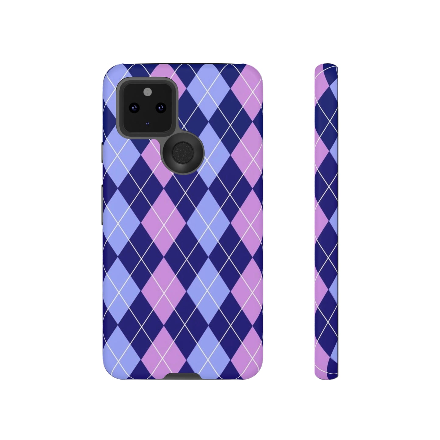 Purple sweater phone case/ for Samsung & Google phone/ plaid collection/ Tough Phone Cases