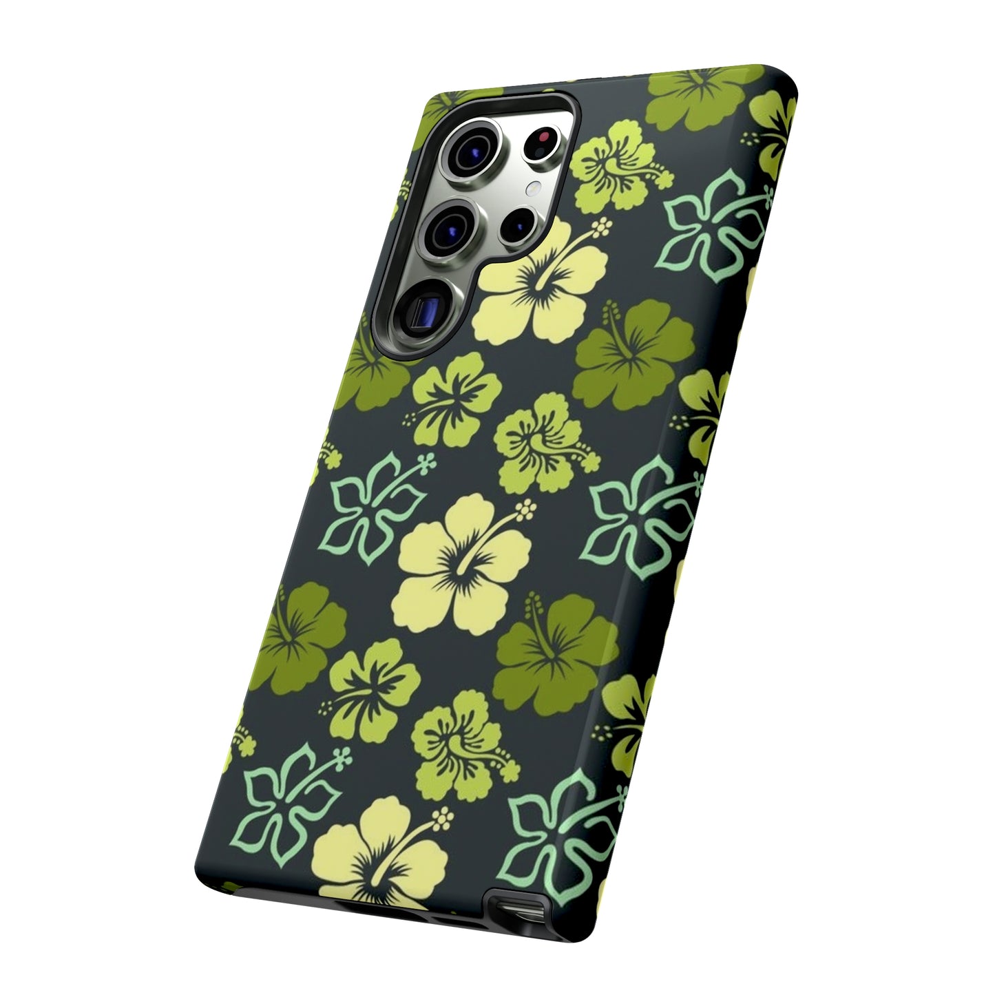 Green Hawaiian phone case for Samsung & Google phones / summer collection / Tough Cases