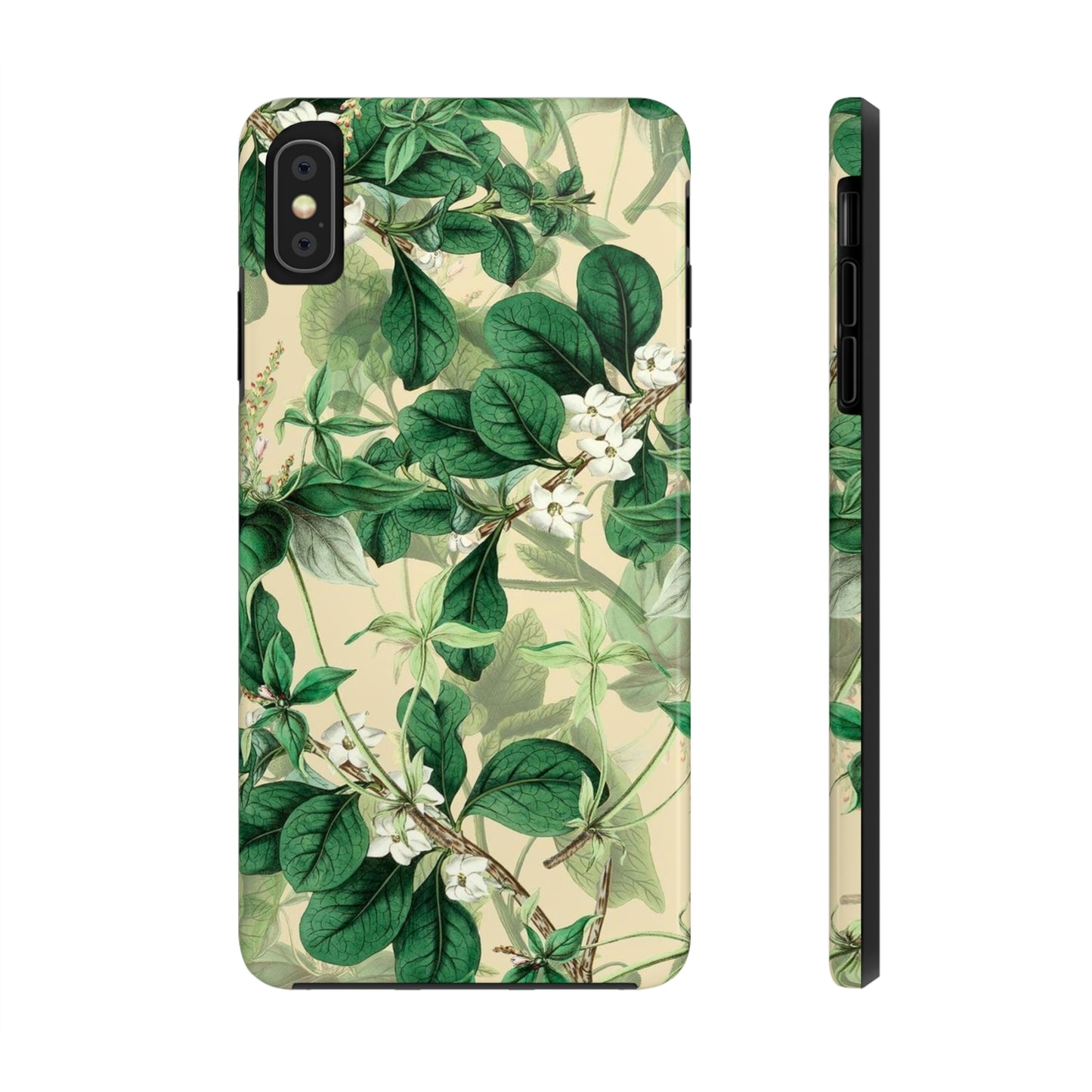 Green Petals phone case, for iPhone, Tough Phone Cases, Floral collection