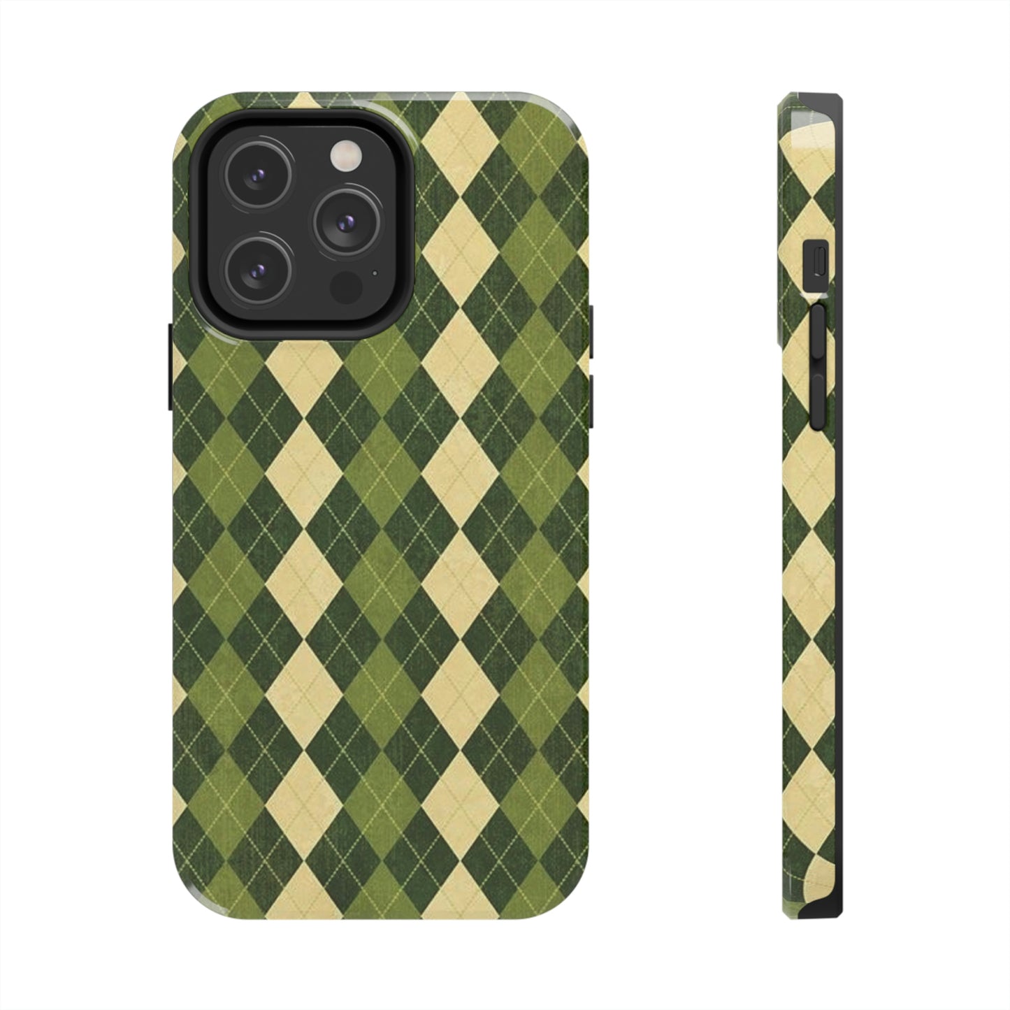 Green Plaid sweater phone case/ for iPhone/ plaid collection/ Tough Phone Cases