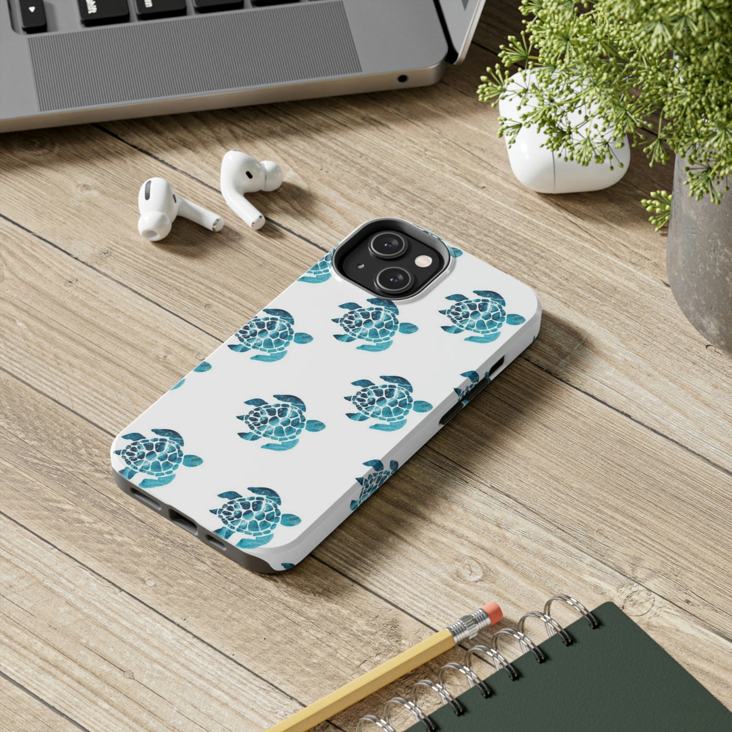 Turtles crossing iPhone case / summer collection Tough Phone Cases, Case-Mate