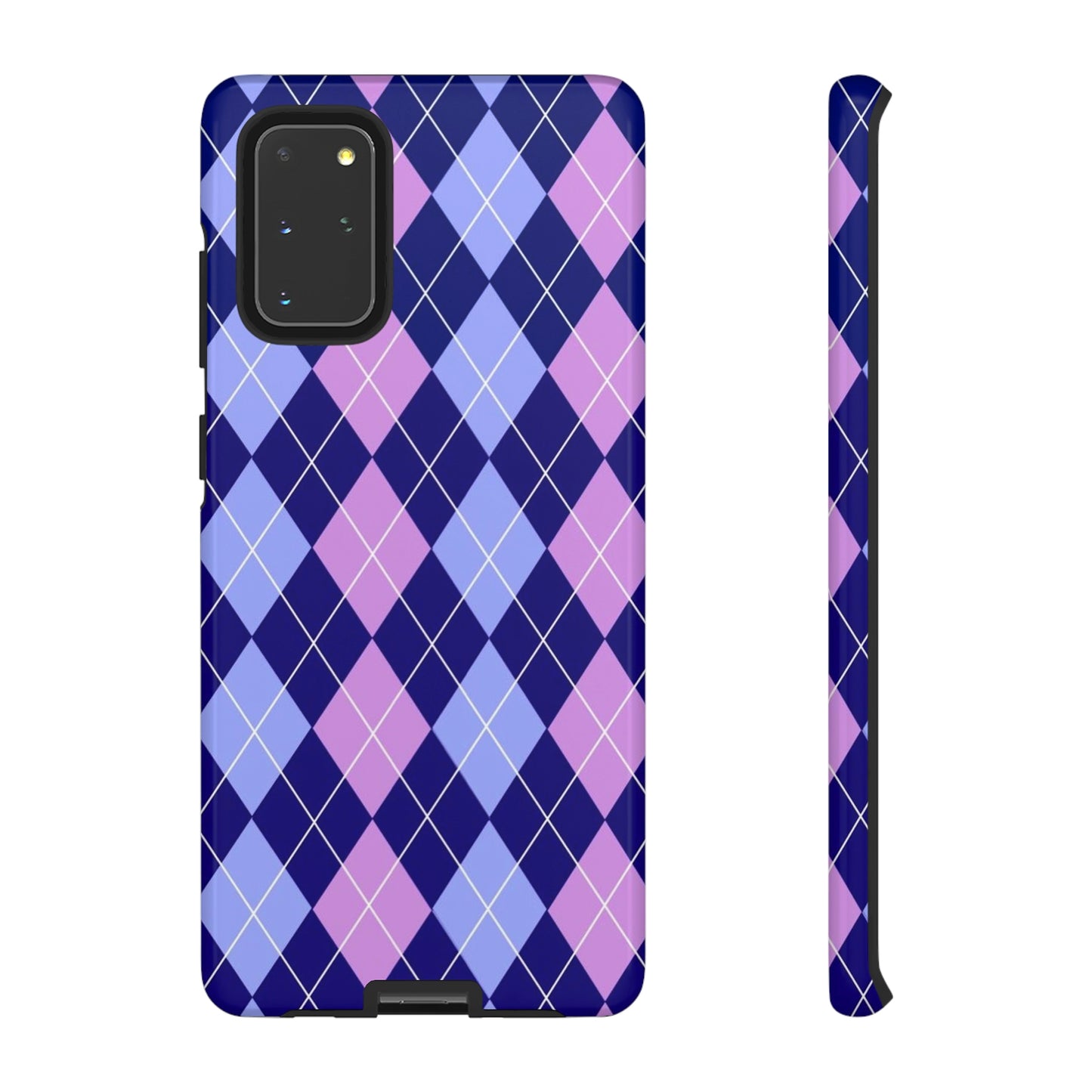 Purple sweater phone case/ for Samsung & Google phone/ plaid collection/ Tough Phone Cases