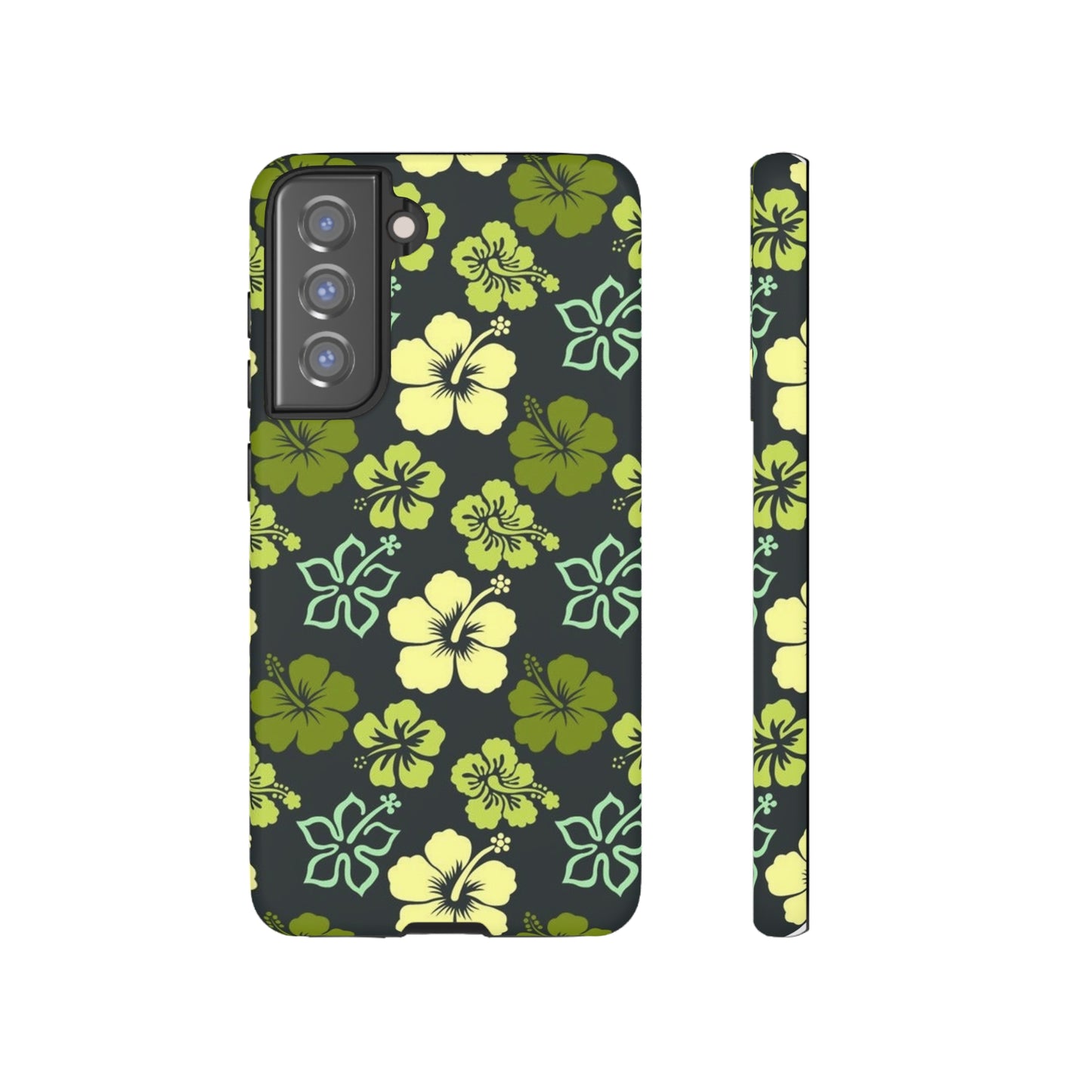 Green Hawaiian phone case for Samsung & Google phones / summer collection / Tough Cases