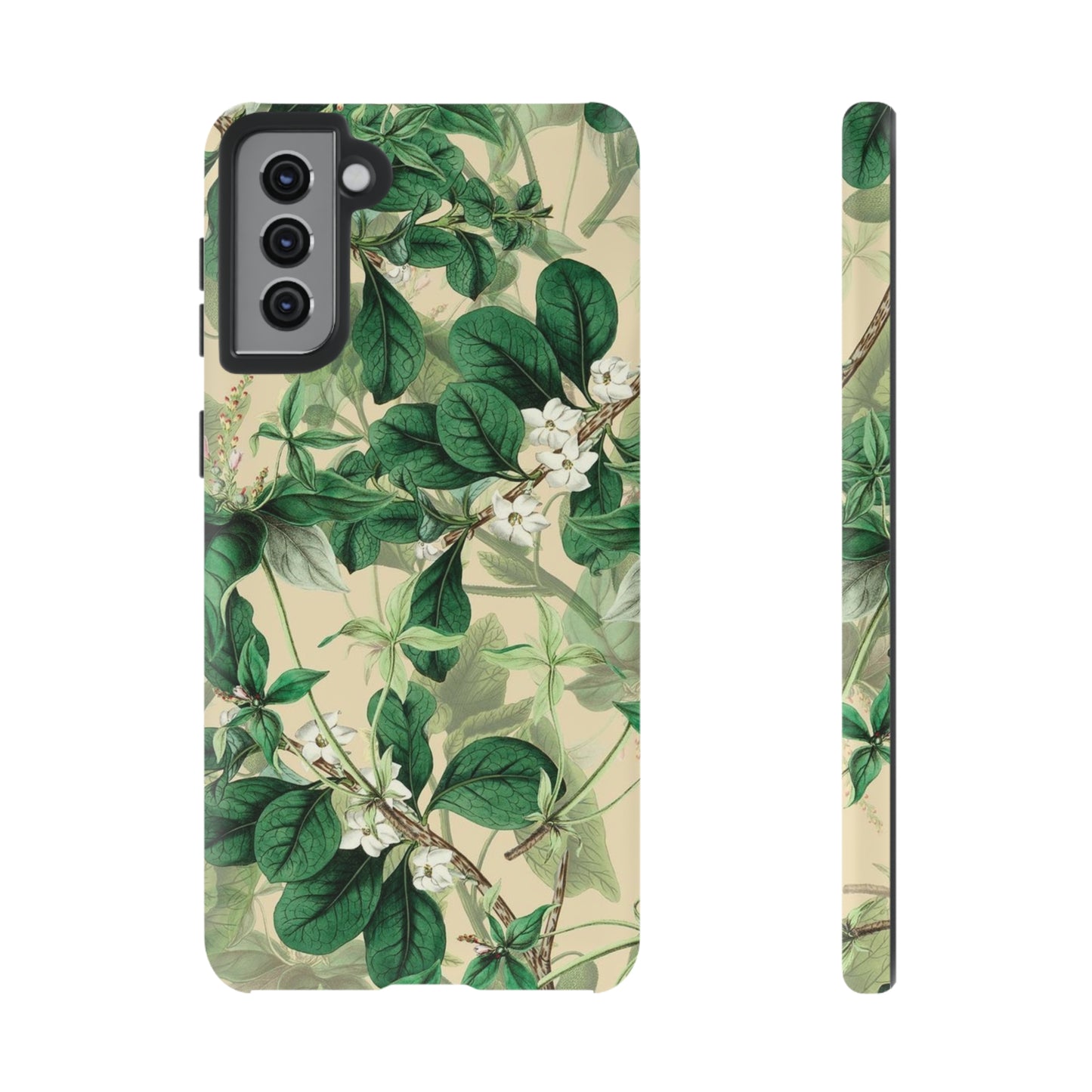 Green Petal phone case, for Samsung & Google phone./ Floral Collection