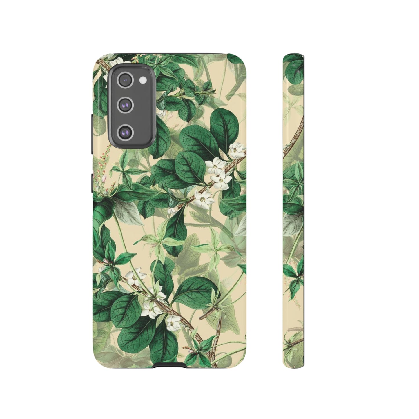 Green Petal phone case, for Samsung & Google phone./ Floral Collection