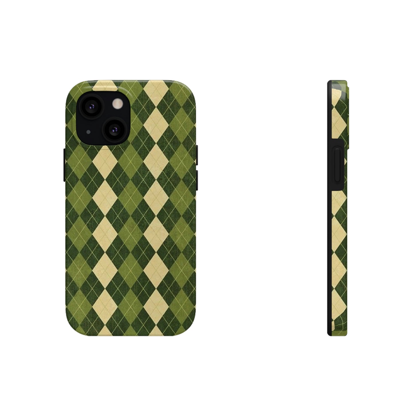 Green Plaid sweater phone case/ for iPhone/ plaid collection/ Tough Phone Cases