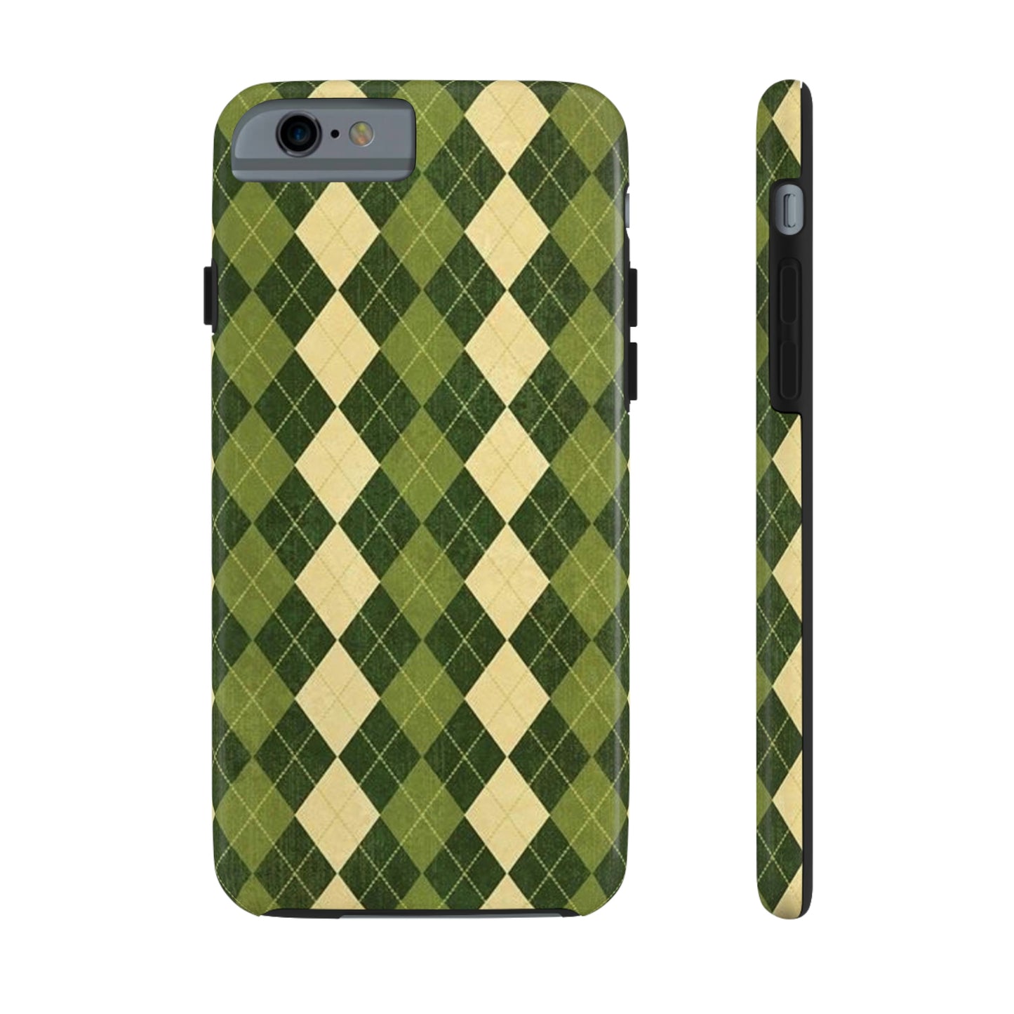 Green Plaid sweater phone case/ for iPhone/ plaid collection/ Tough Phone Cases