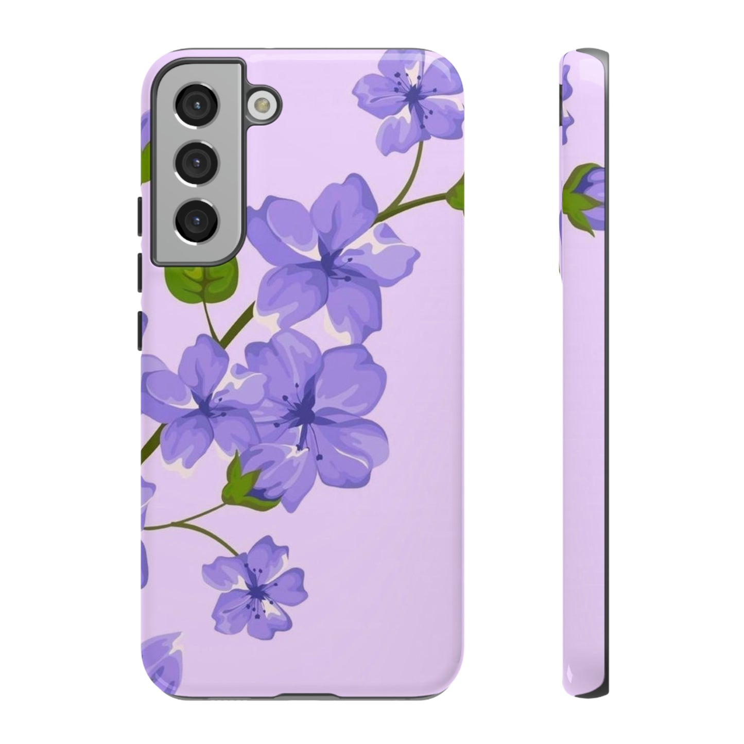 Purple Floral case for Samsung & Google phone./Tough Cases/ Floral collection