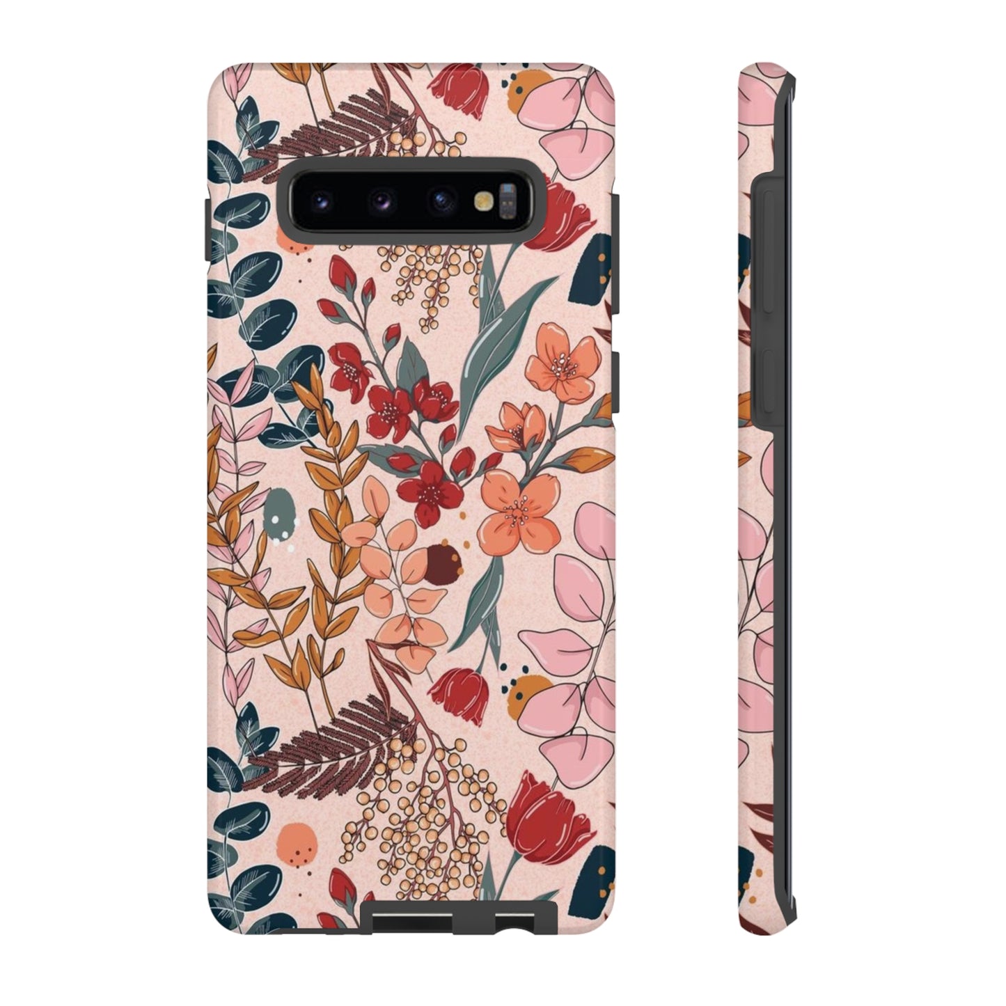 Pink Floral phone case for Samsung & Google phone/Tough Cases/ Floral Collection