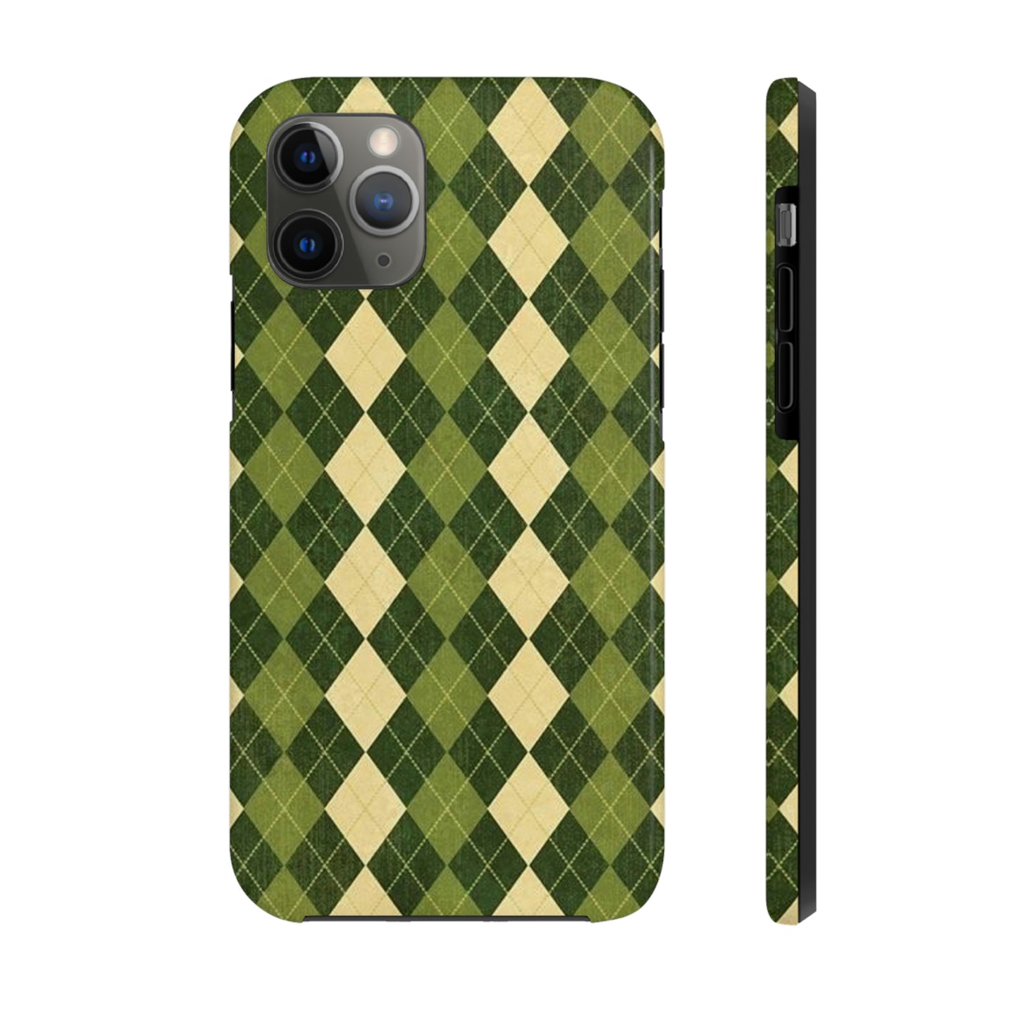 Green Plaid sweater phone case/ for iPhone/ plaid collection/ Tough Phone Cases