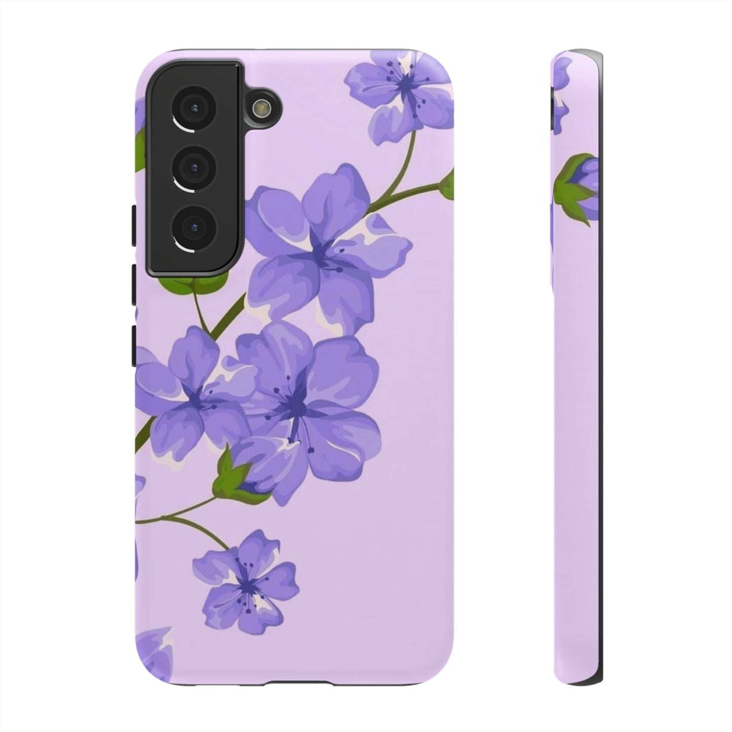 Purple Floral case for Samsung & Google phone./Tough Cases/ Floral collection