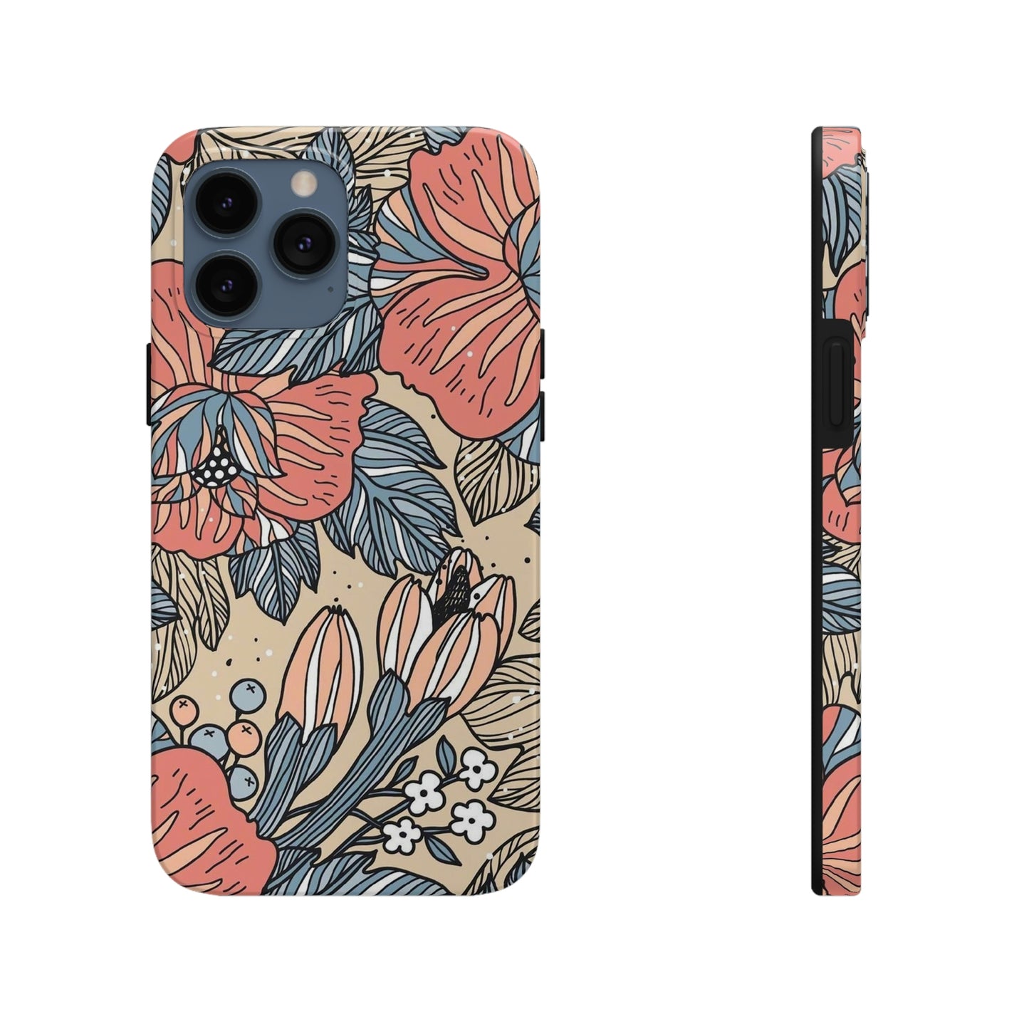 Floral phone case, for Iphone/Tough Phone Cases/