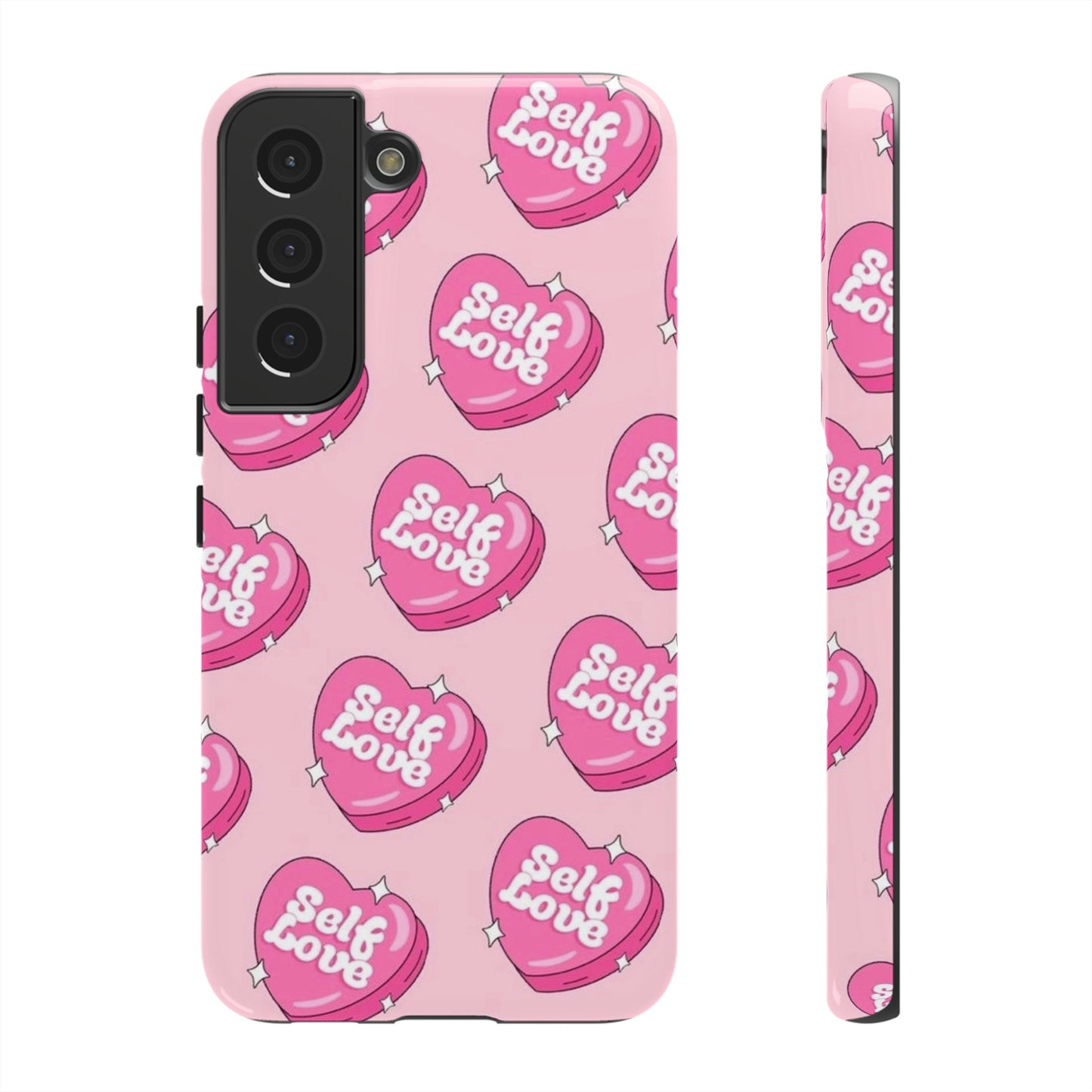 Self love phone case, for Samsung & google phones,/ heart collection/ tough case