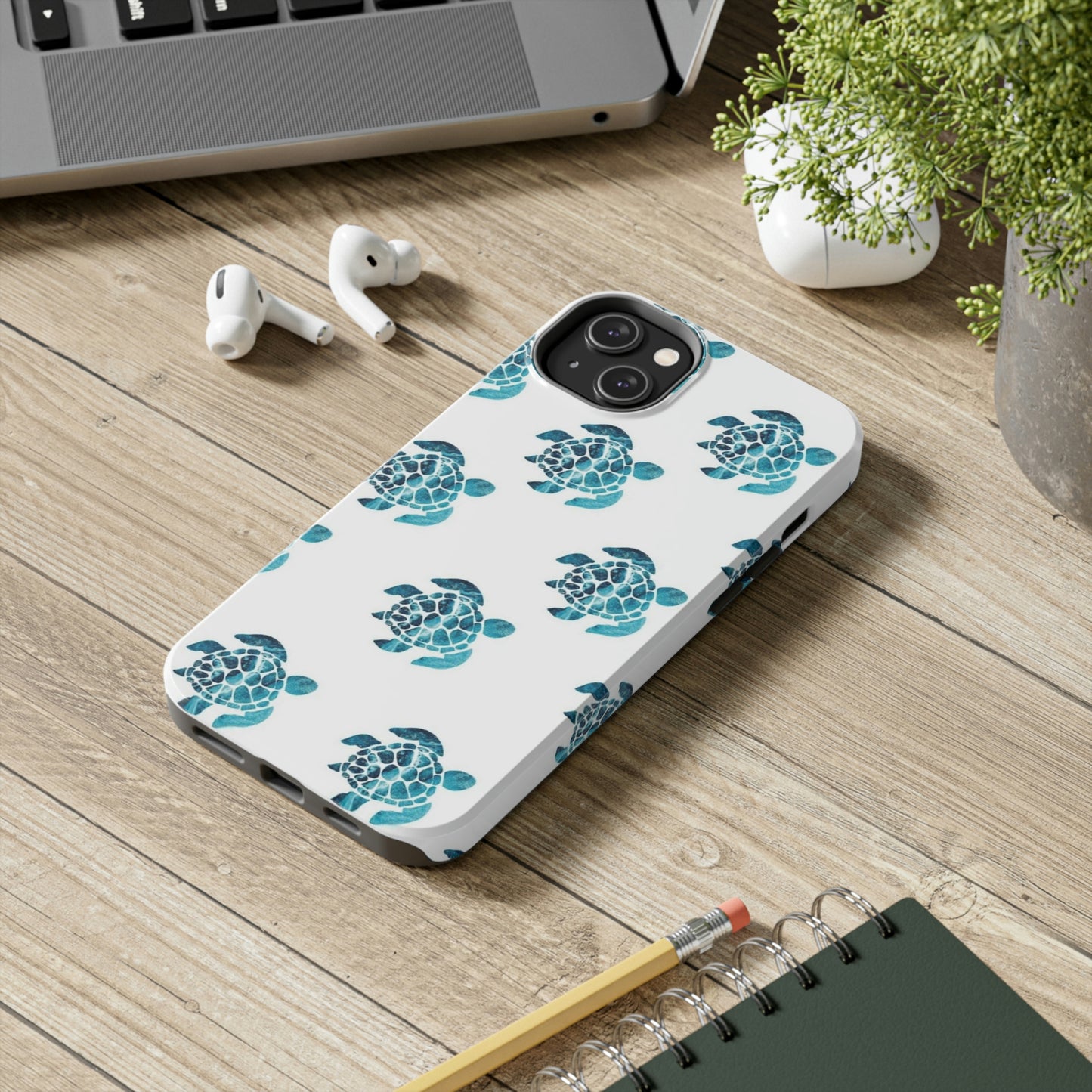 Turtles crossing iPhone case / summer collection Tough Phone Cases, Case-Mate