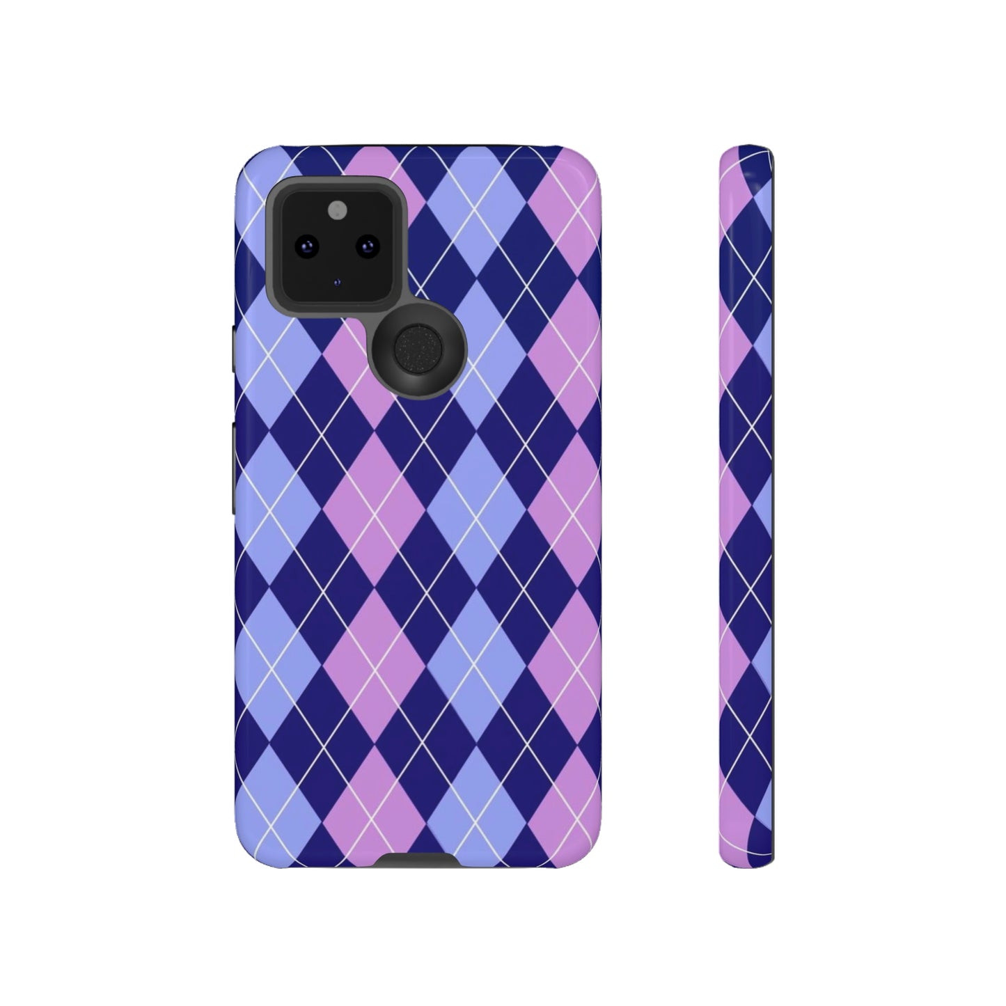 Purple sweater phone case/ for Samsung & Google phone/ plaid collection/ Tough Phone Cases