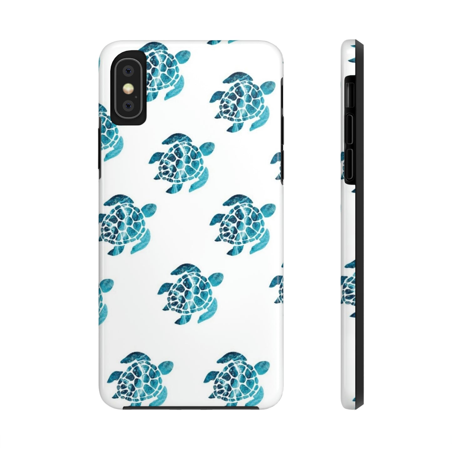 Turtles crossing iPhone case / summer collection Tough Phone Cases, Case-Mate