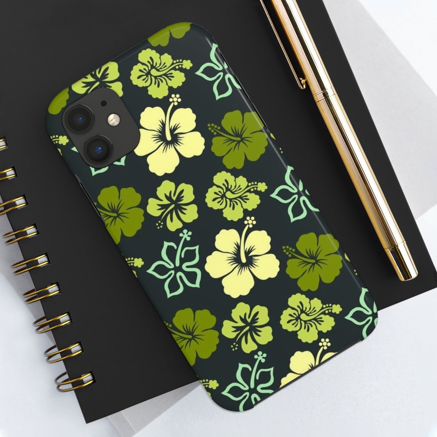 Green Hawaiian phone case for iPhone / summer collection Tough Phone Cases, Case-Mate