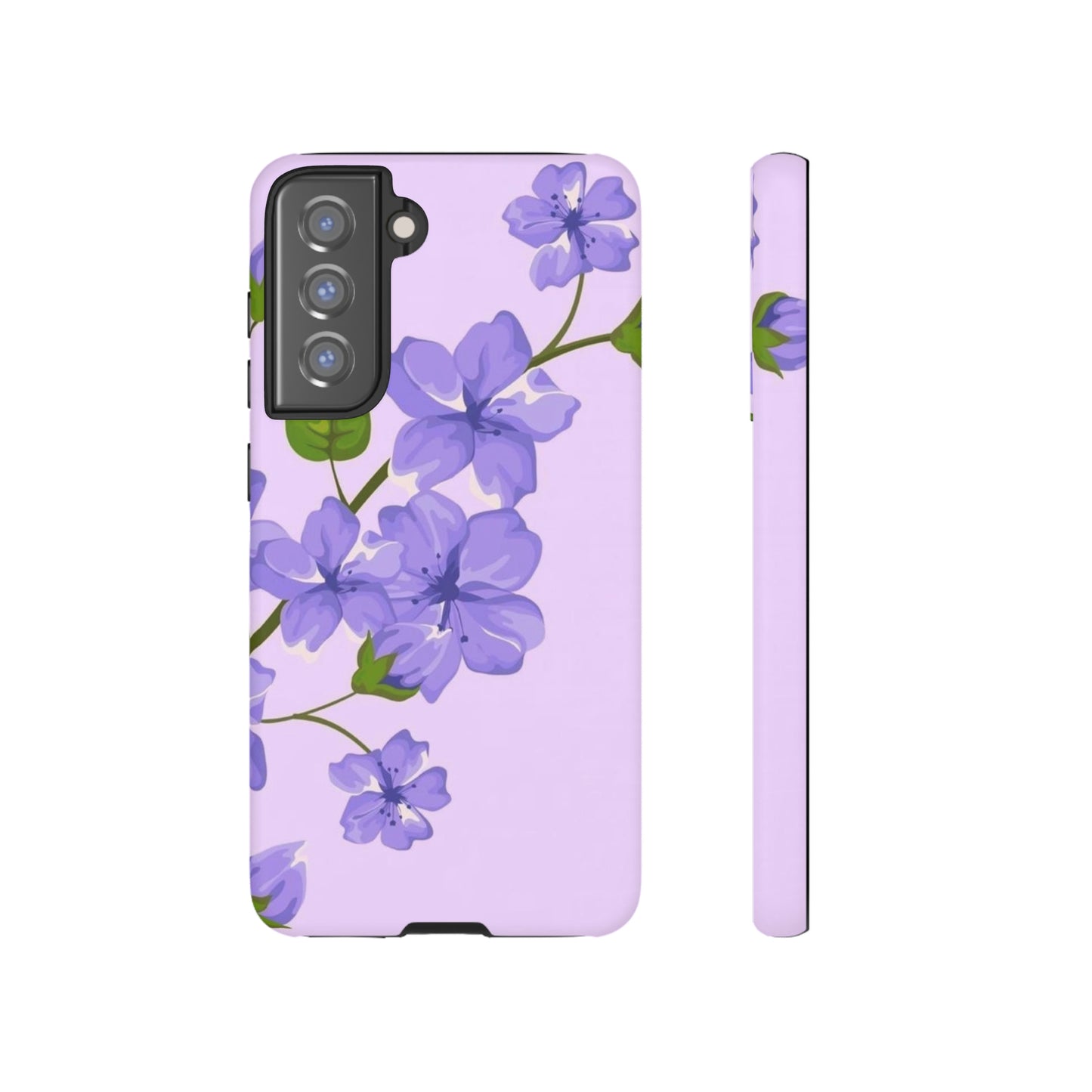 Purple Floral case for Samsung & Google phone./Tough Cases/ Floral collection