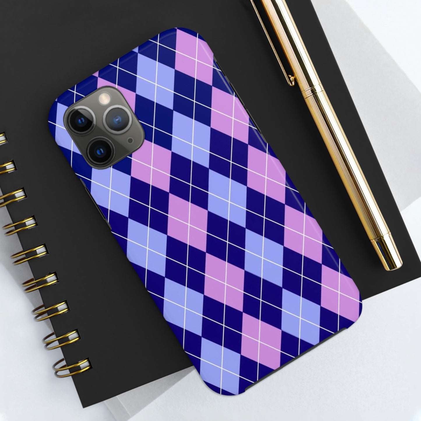 Purple plaid sweater phone case/ for iPhone/ plaid collection/ Tough Phone Cases