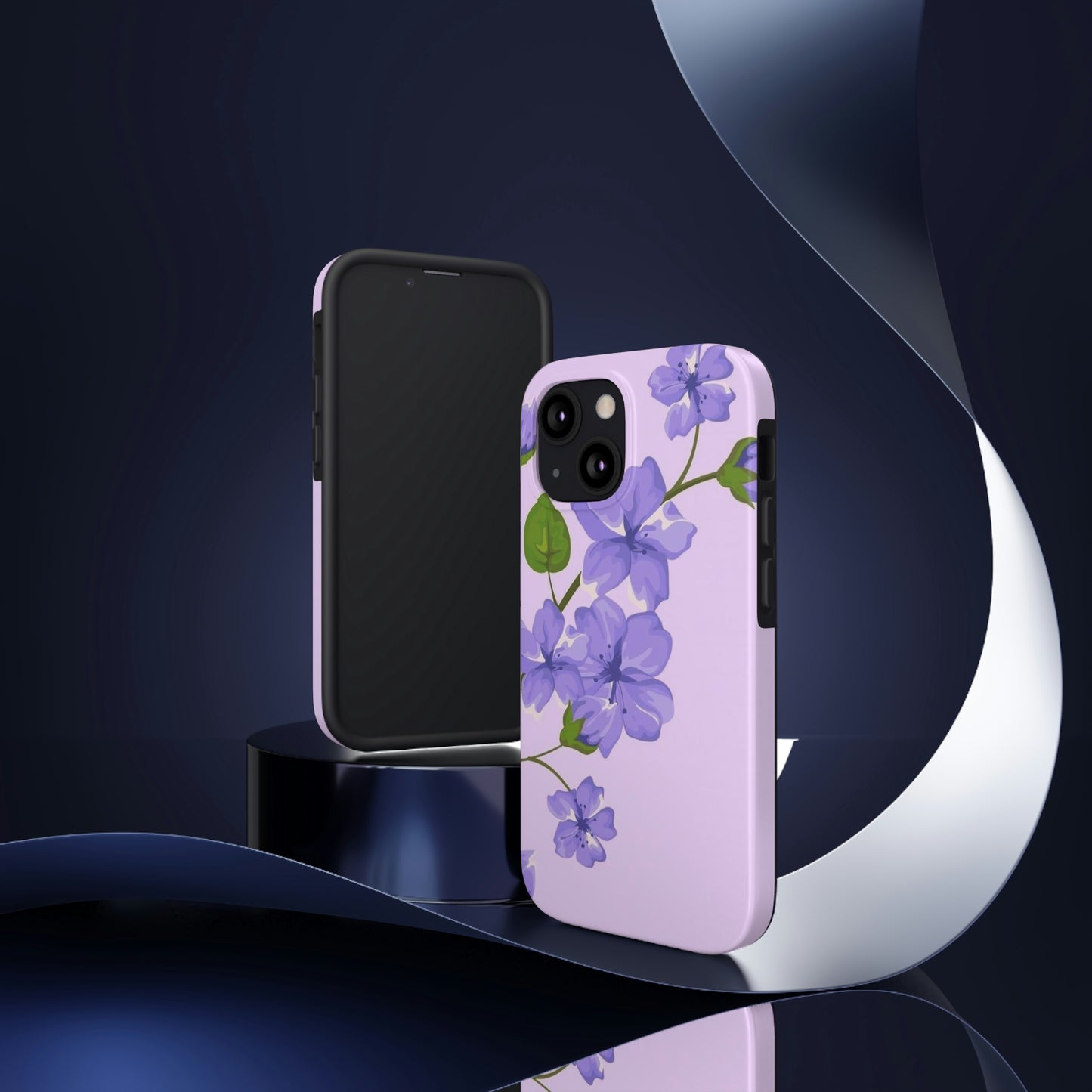 Purple floral phone case, for iphone,Tough Phone Cases, Floral Collection