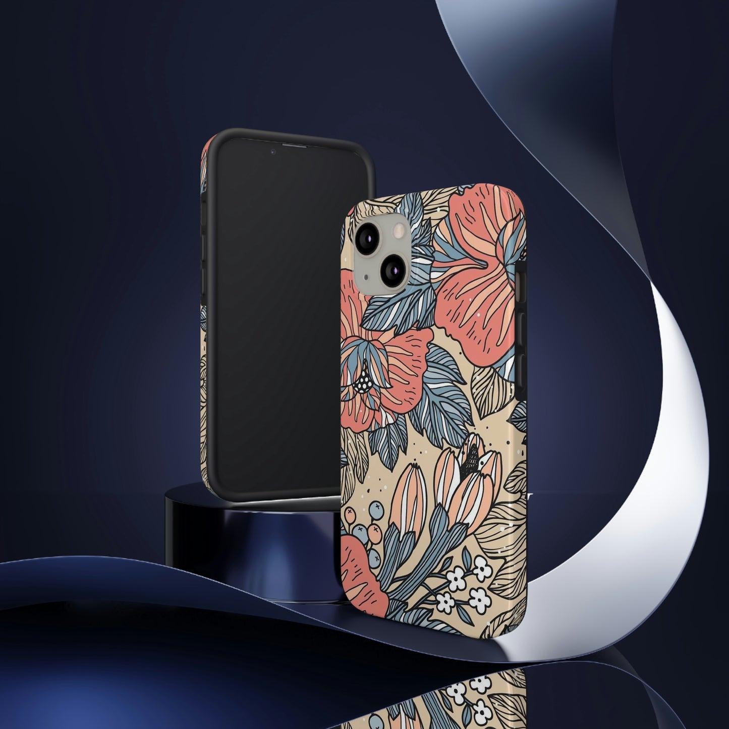 Floral phone case, for Iphone/Tough Phone Cases/