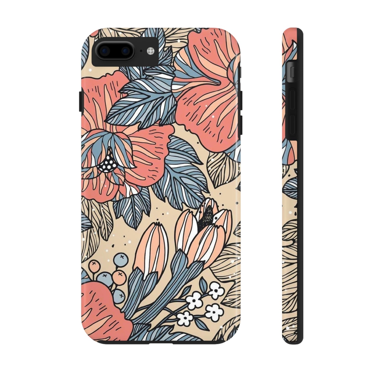 Floral phone case, for Iphone/Tough Phone Cases/