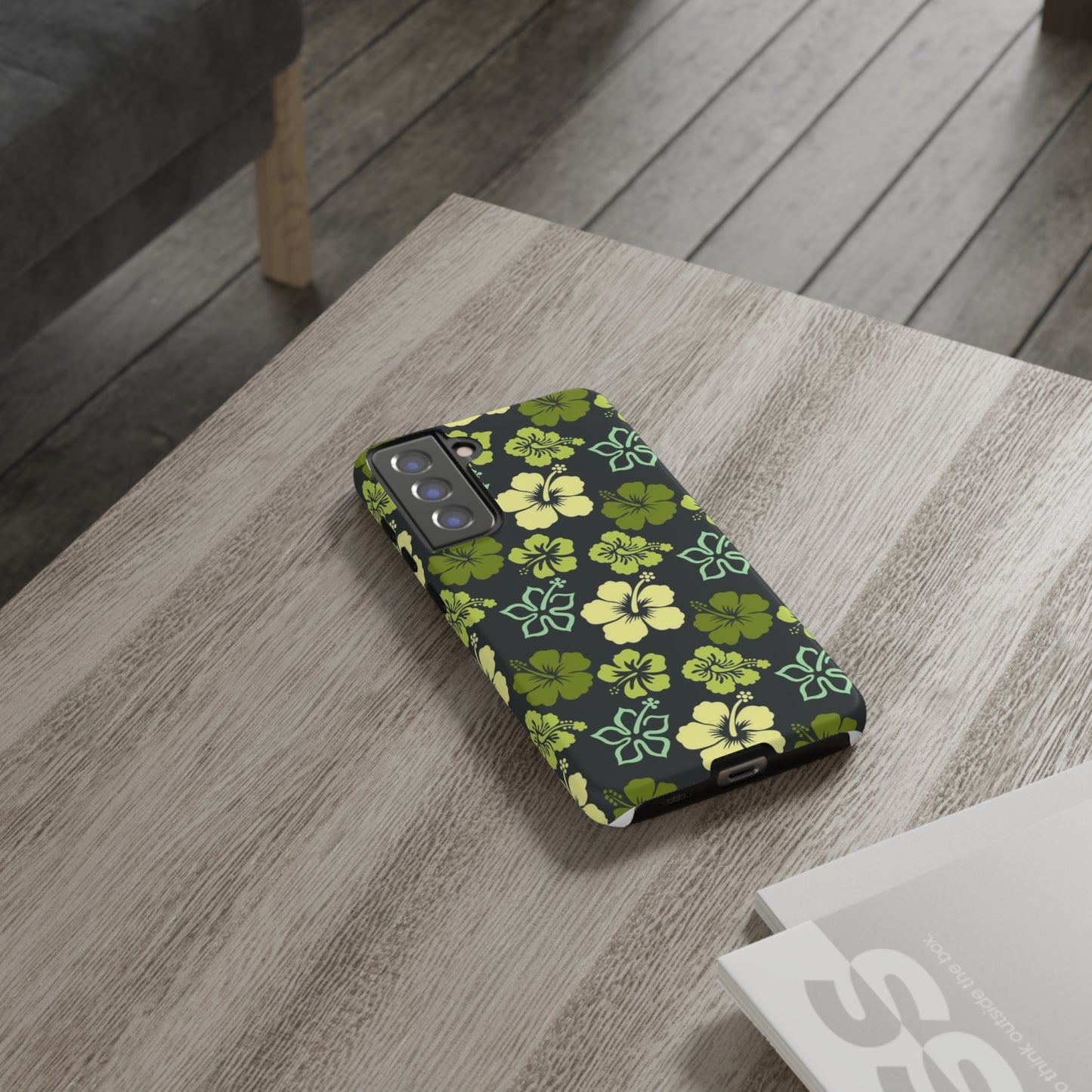 Green Hawaiian phone case for Samsung & Google phones / summer collection / Tough Cases