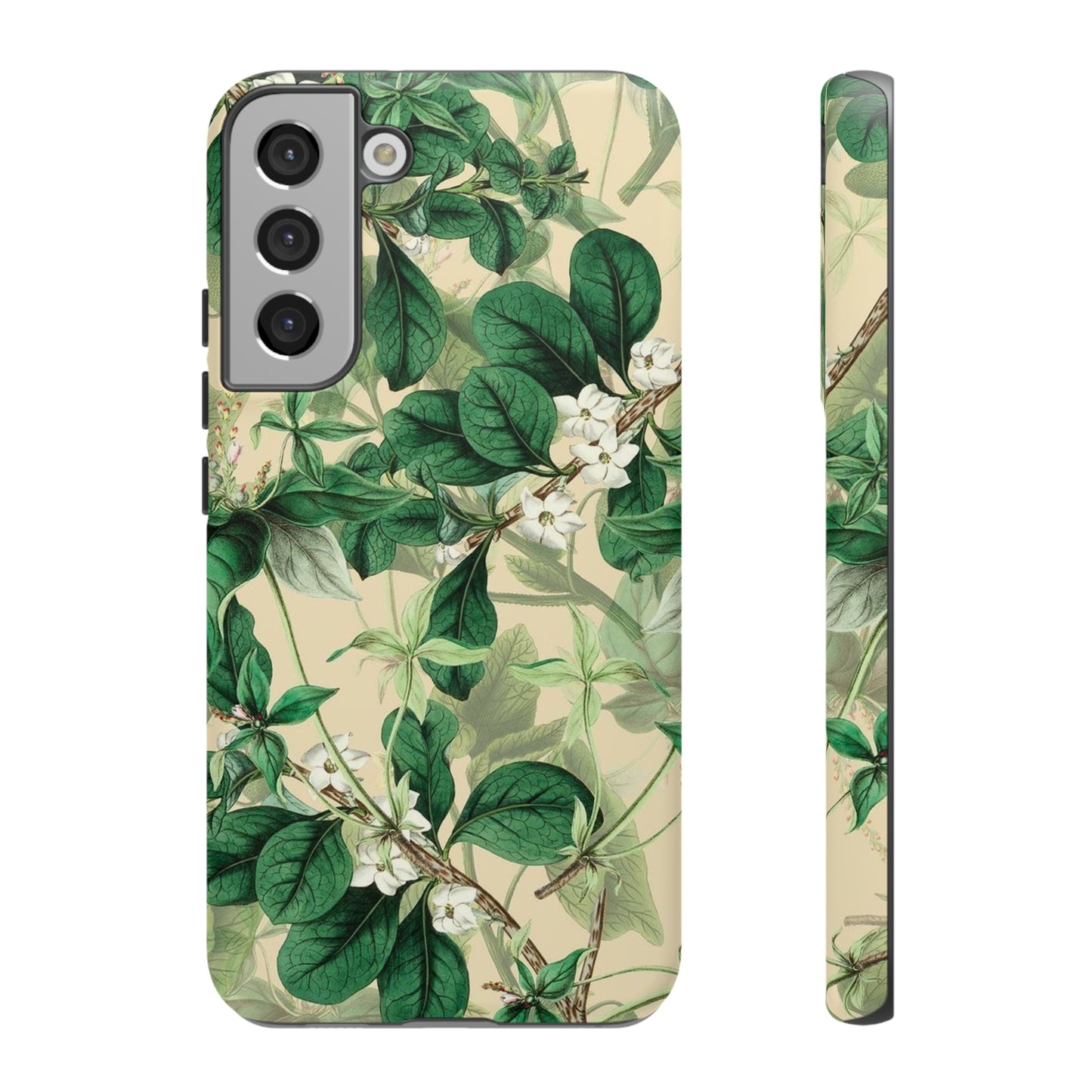 Green Petal phone case, for Samsung & Google phone./ Floral Collection