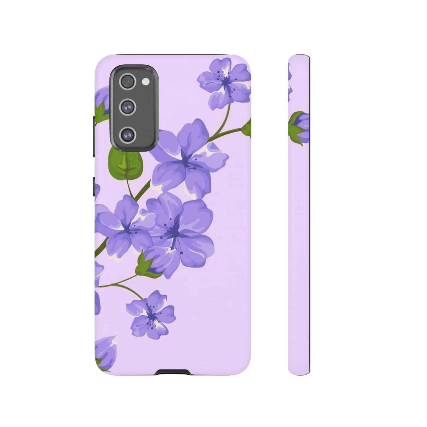 Purple Floral case for Samsung & Google phone./Tough Cases/ Floral collection