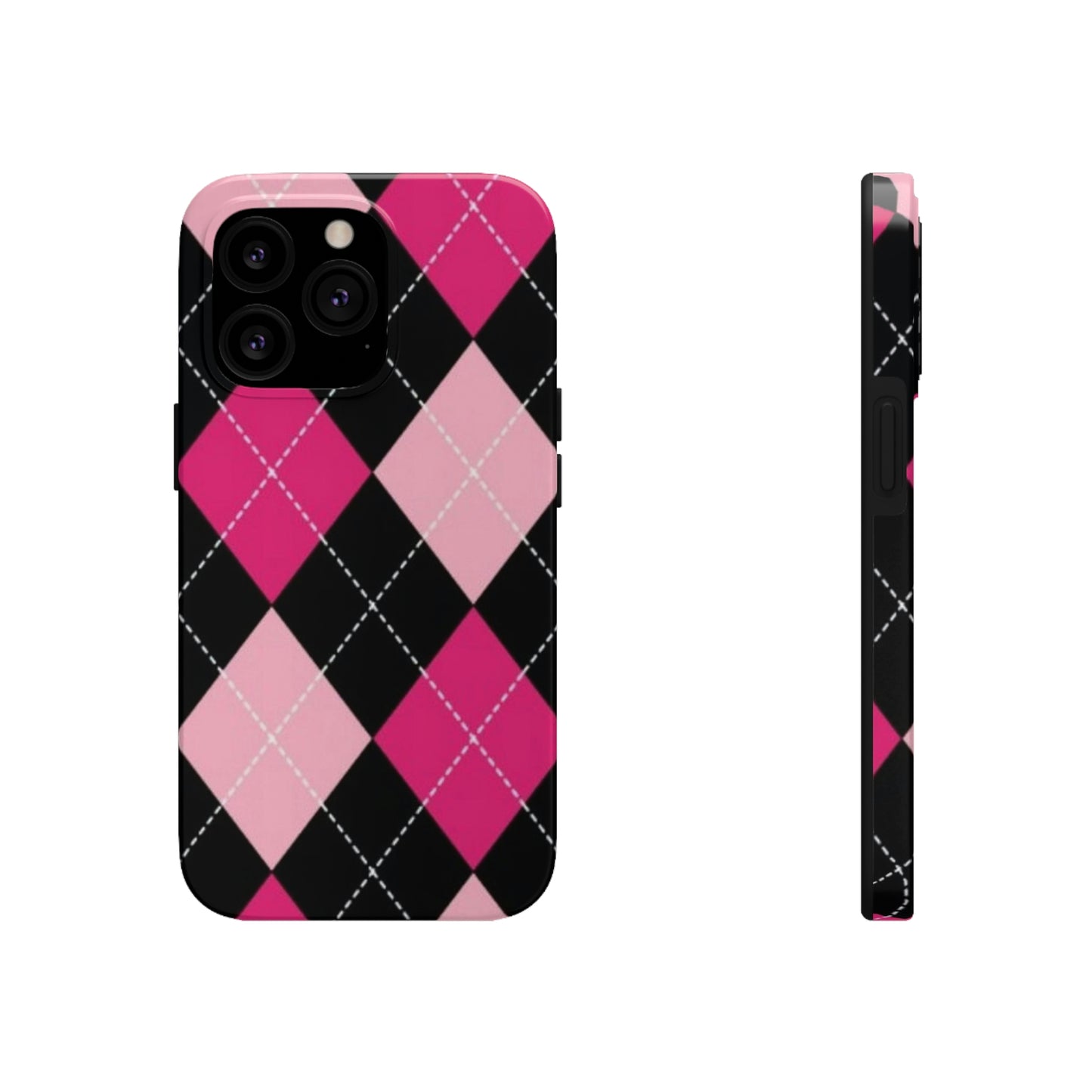 Pink Diamond phone case/ for iPhone/ plaid collection/ Tough Phone Cases