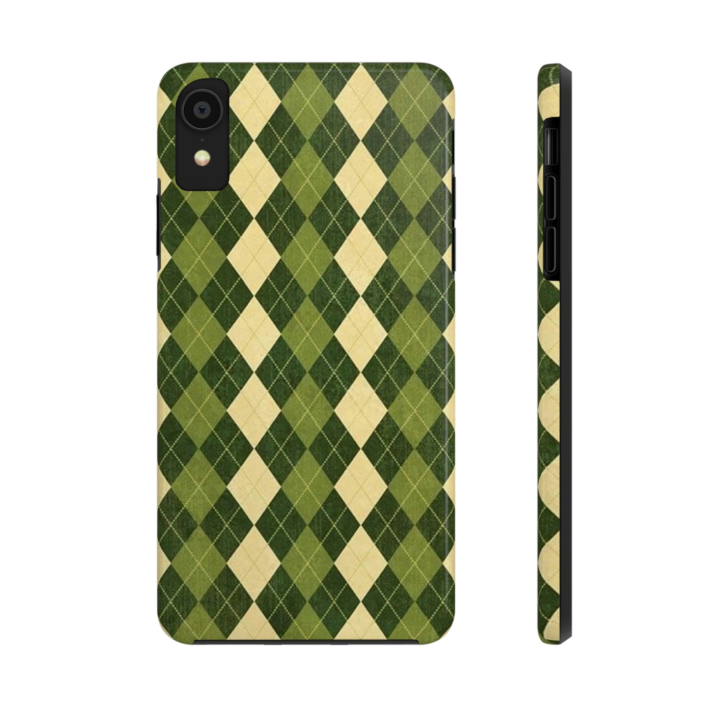 Green Plaid sweater phone case/ for iPhone/ plaid collection/ Tough Phone Cases