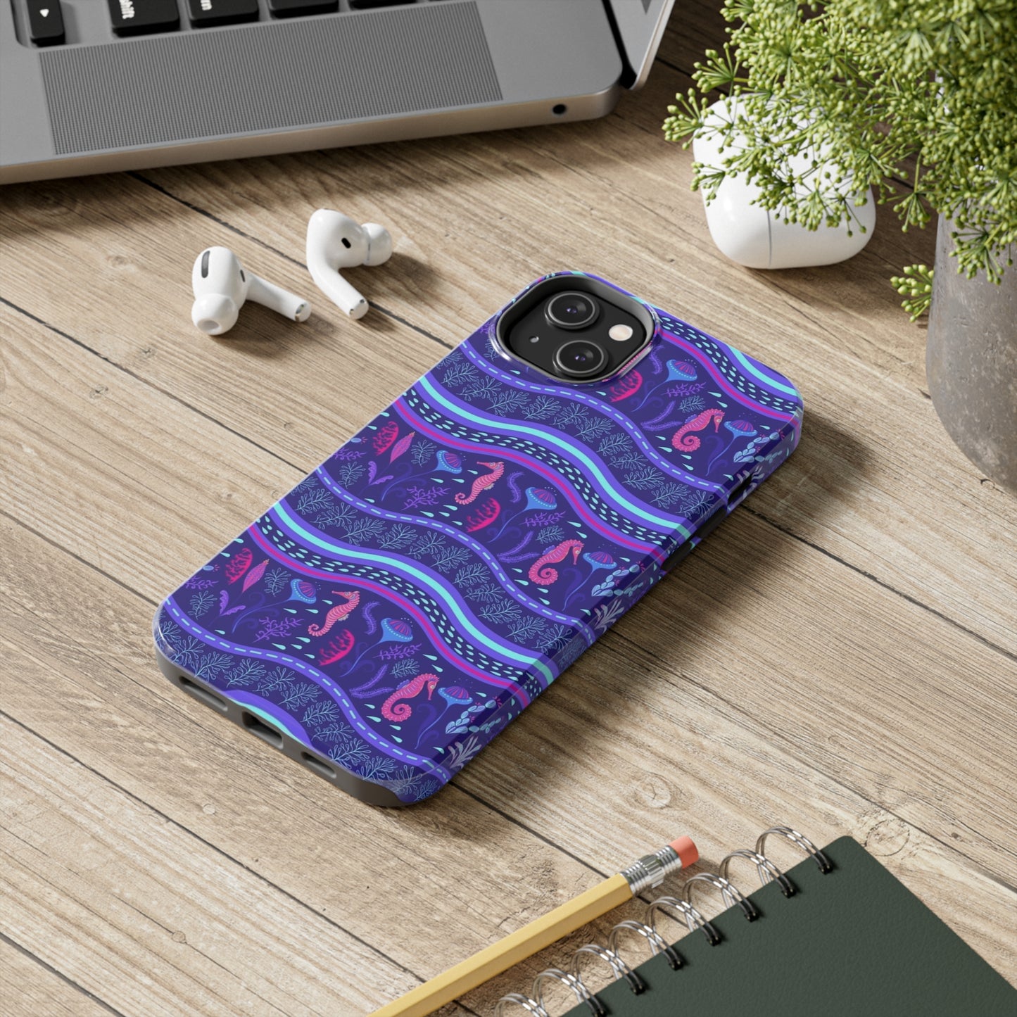 Sea Horse Reef  phone case for iPhone / summer collection Tough Phone Cases, Case-Mate