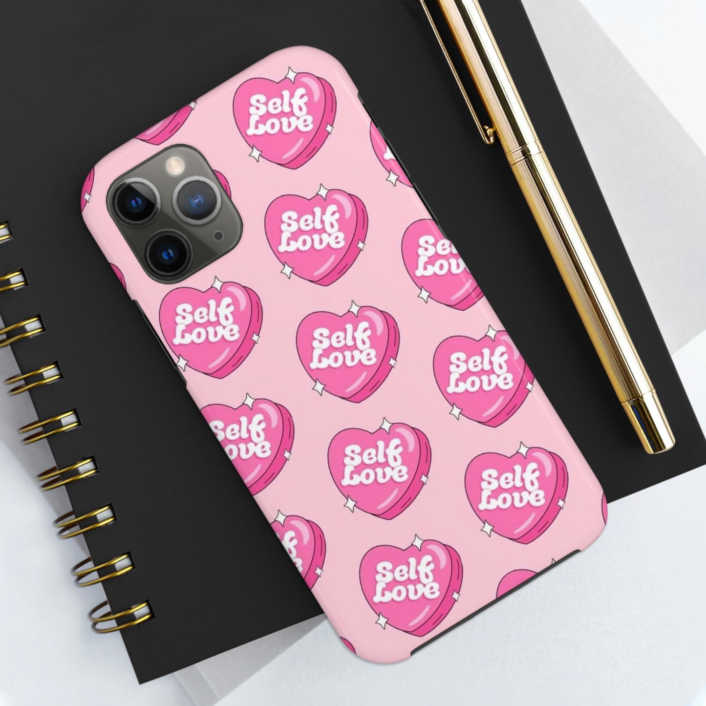 Self Love phone case/ for iPhones/heart collection Tough Phone Cases,