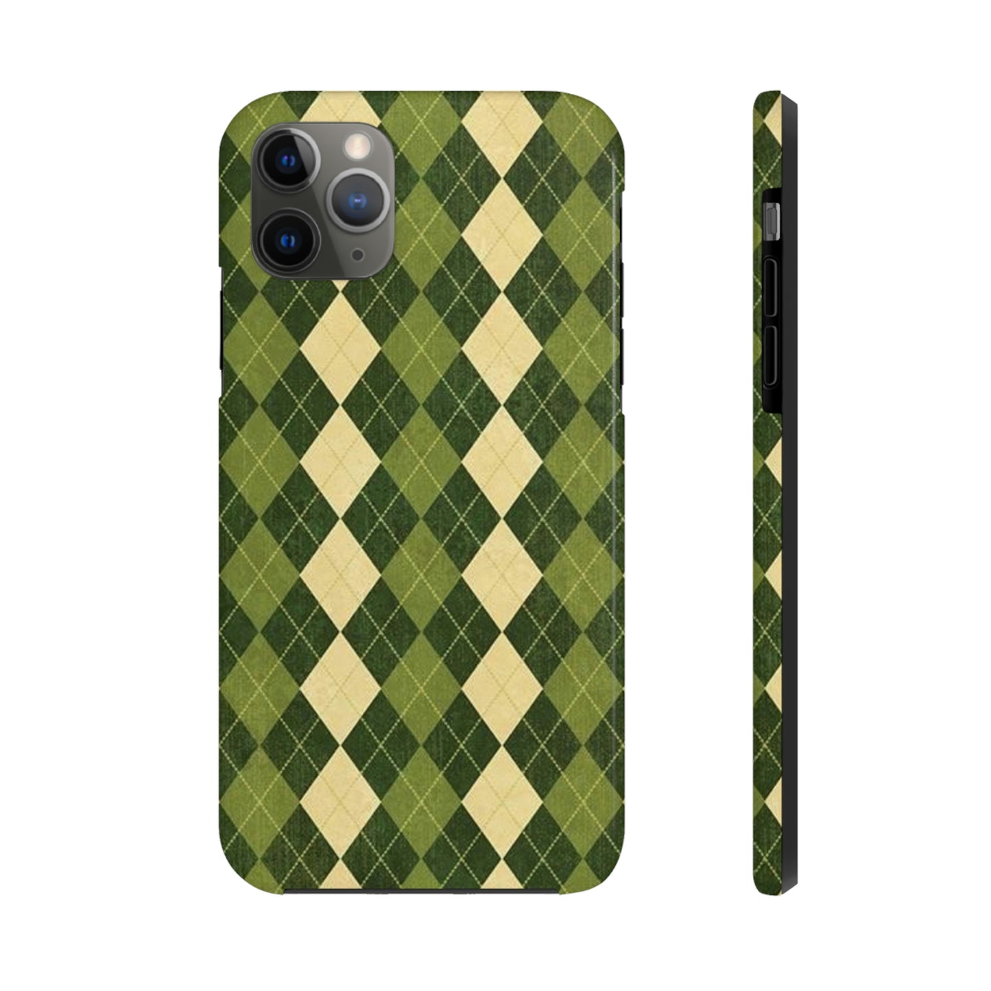 Green Plaid sweater phone case/ for iPhone/ plaid collection/ Tough Phone Cases